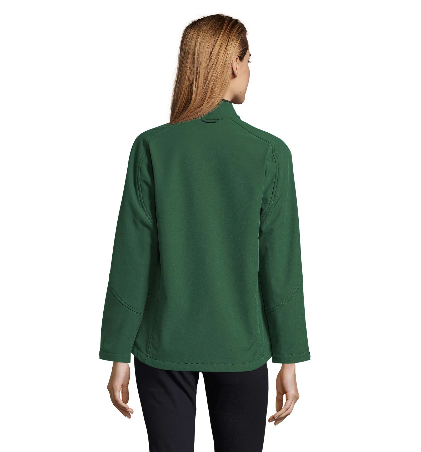 Softshell SOL'S Roxy, Bottle green, su modello, retro