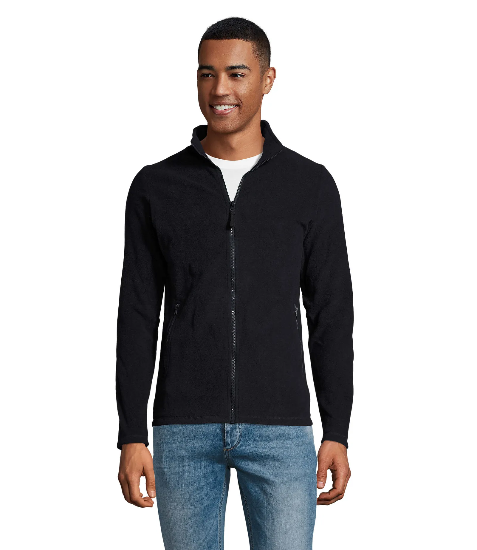 Pile SOL'S Norman Men, Navy, su modello, fronte