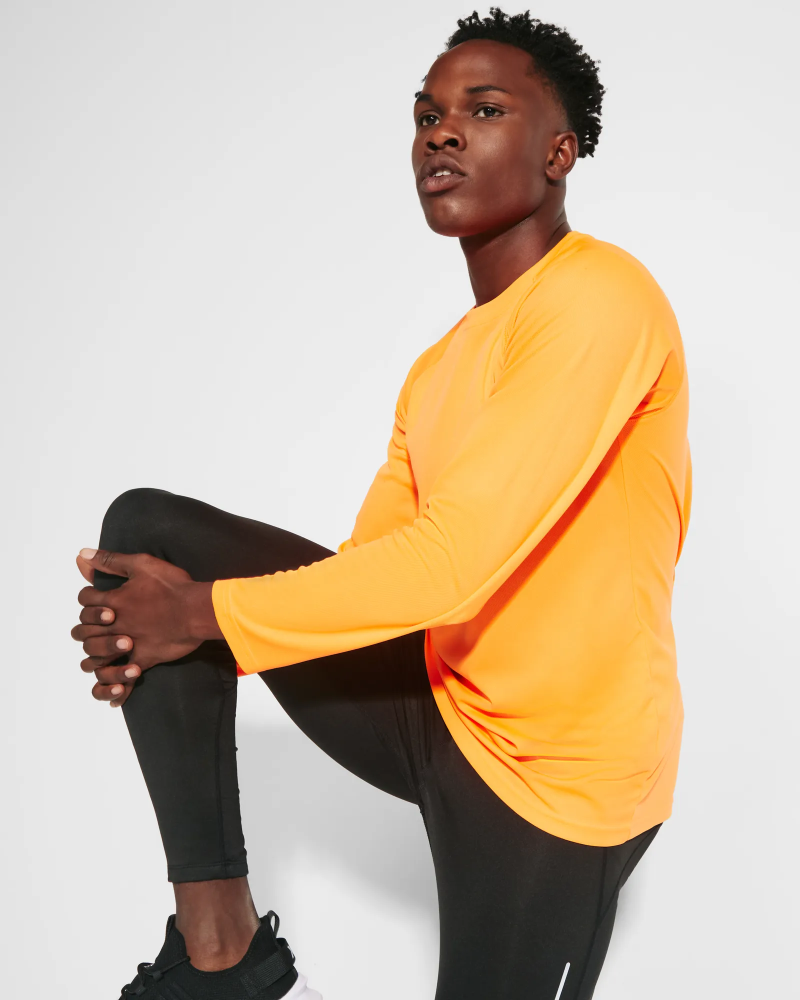 T-shirt tecnica Roly Montecarlo L/S, Arancione Fluo, dettaglio 2
