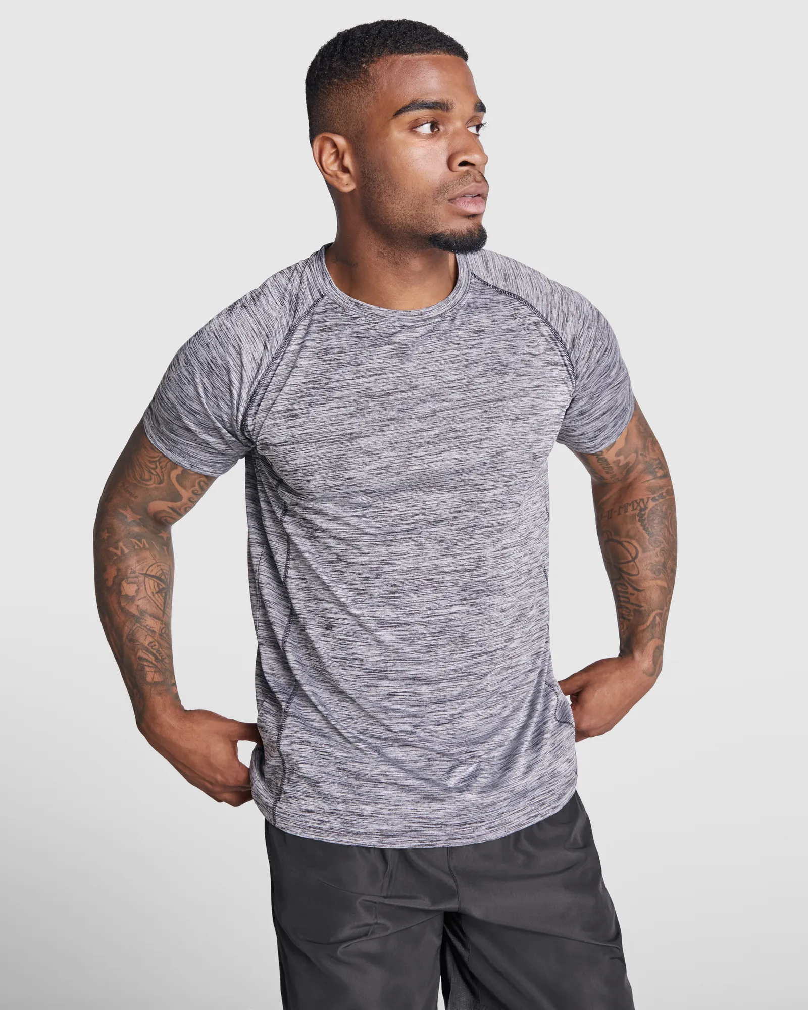 T-shirt tecnica Roly Austin, Nero Vigorè