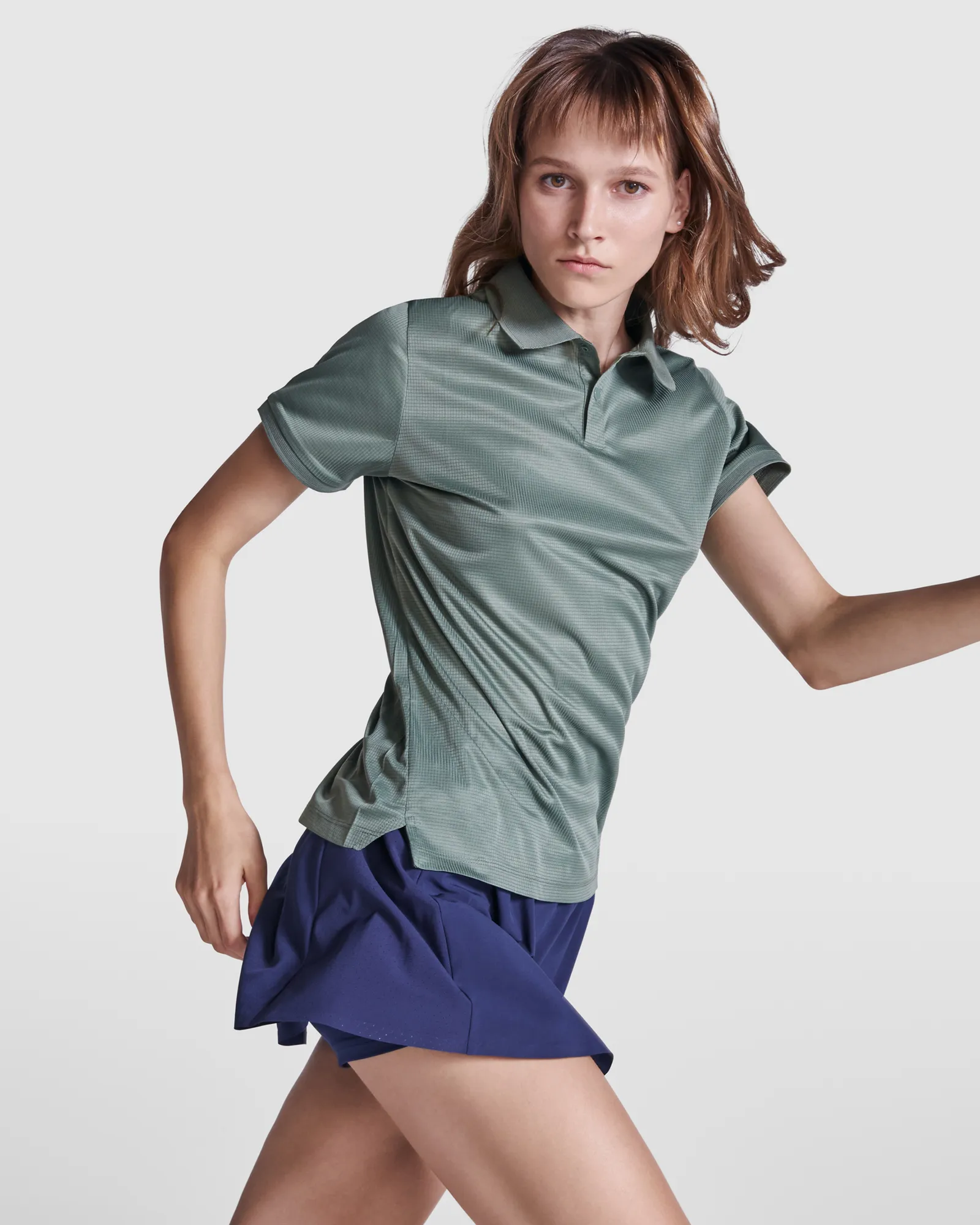 Polo tecnica Roly Tormo Woman, Verde Laurel, dettaglio 2