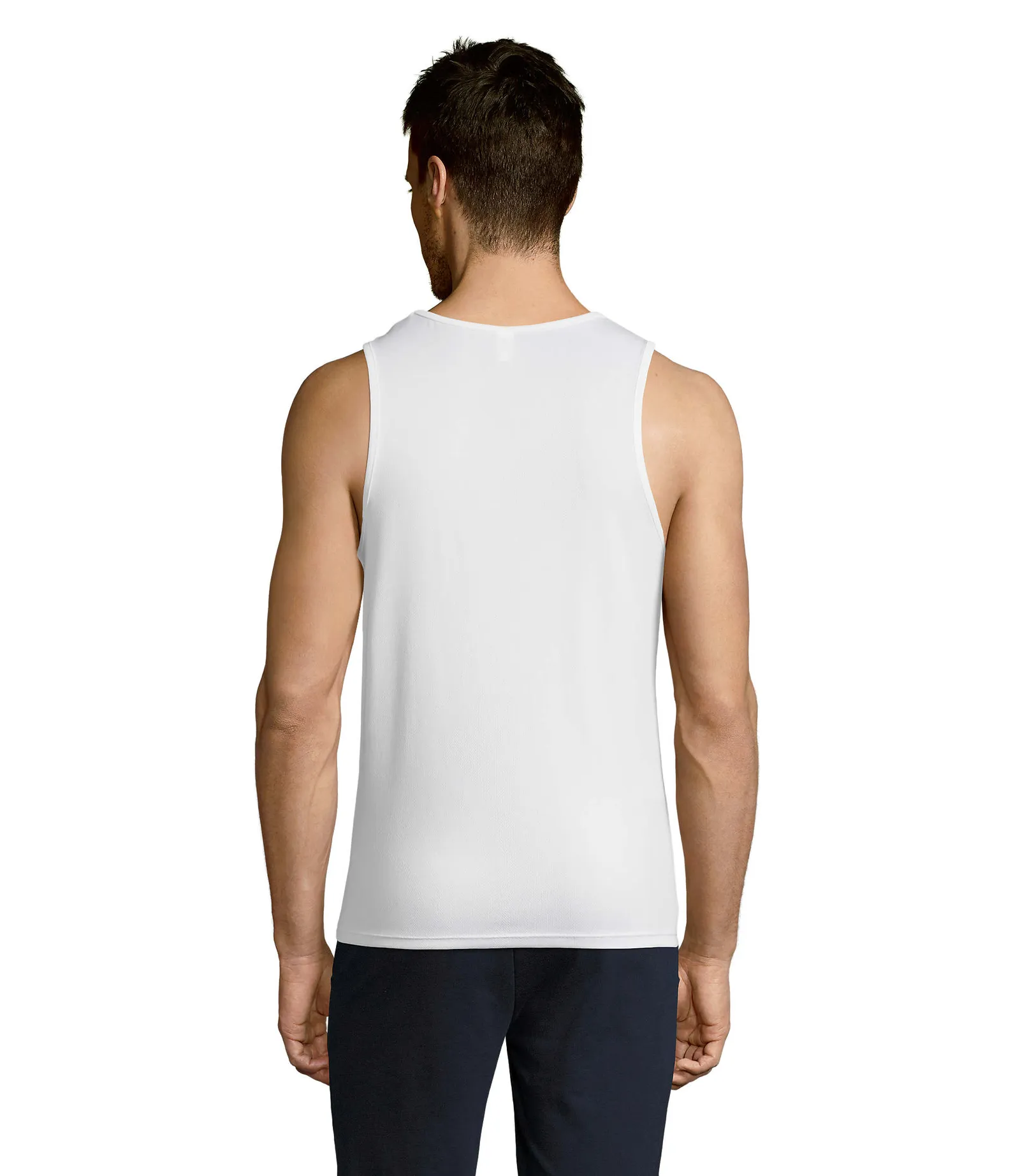 Sporty TT Men Bianco indossata retro