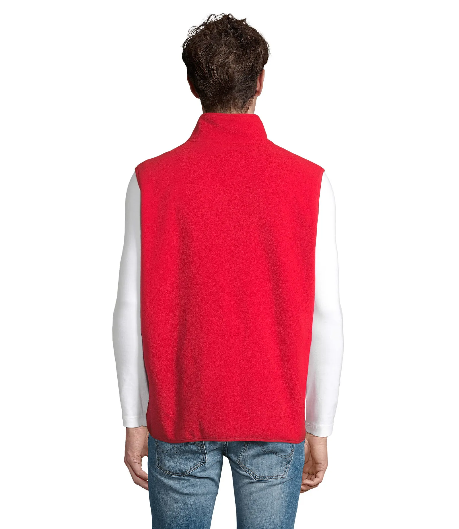 Gilet SOL'S Factor BW, Red, su modello, retro