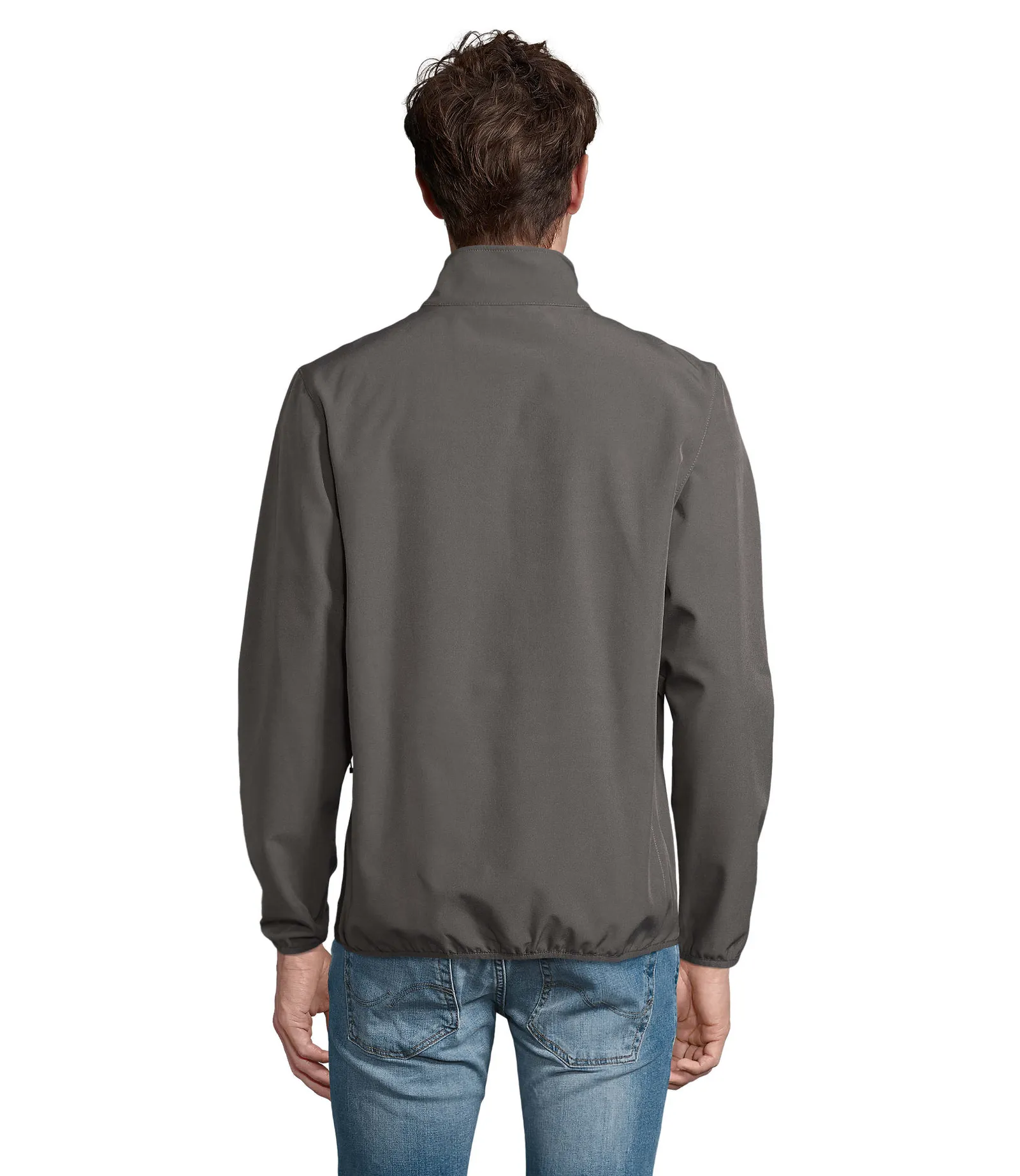 Softshell SOL'S Falcon Men, Charcoal grey, su modello, retro
