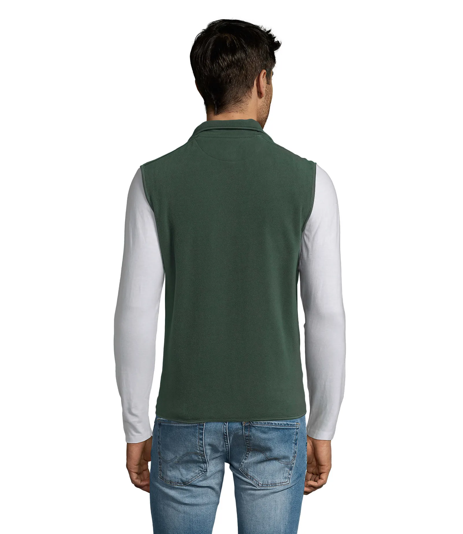 Gilet SOL'S Norway, Fir green, su modello, retro