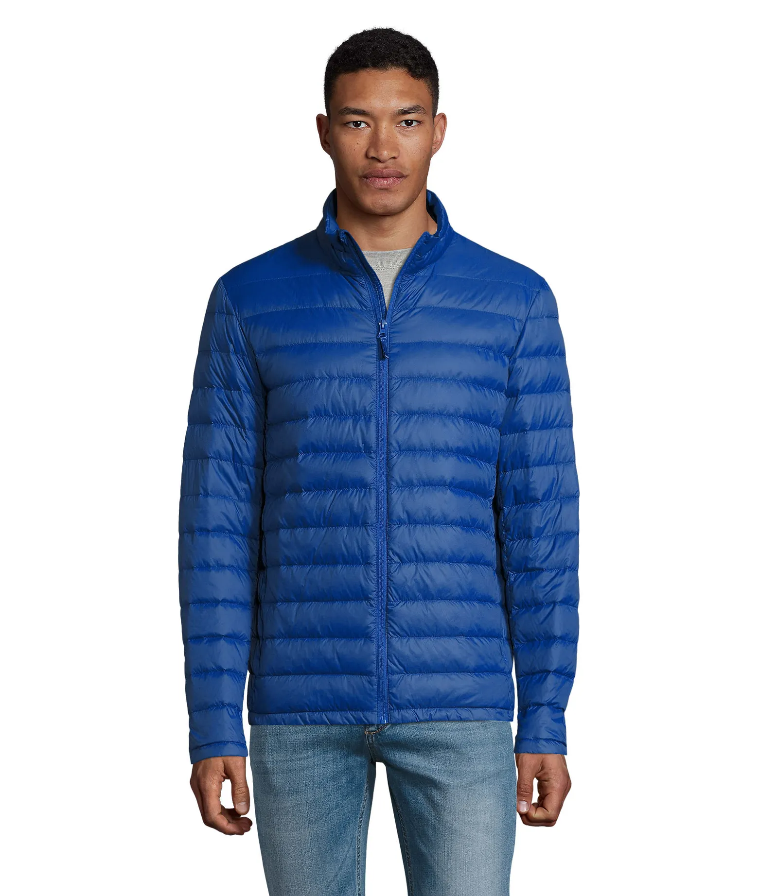Giubbotto SOL'S Wilson Men, Royal blue, su modello, fronte