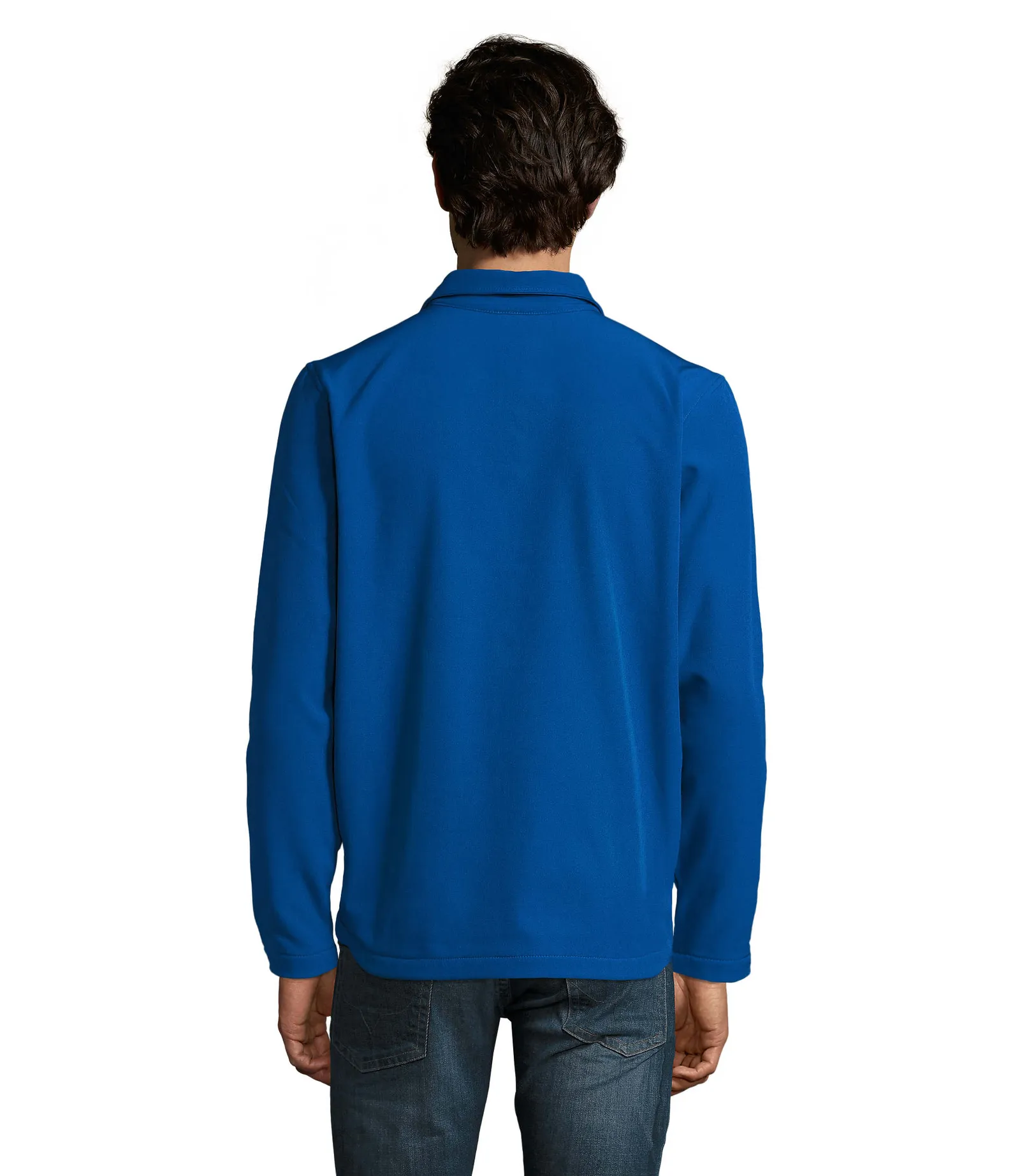 Softshell SOL'S Race Men, Royal blue, su modello, retro