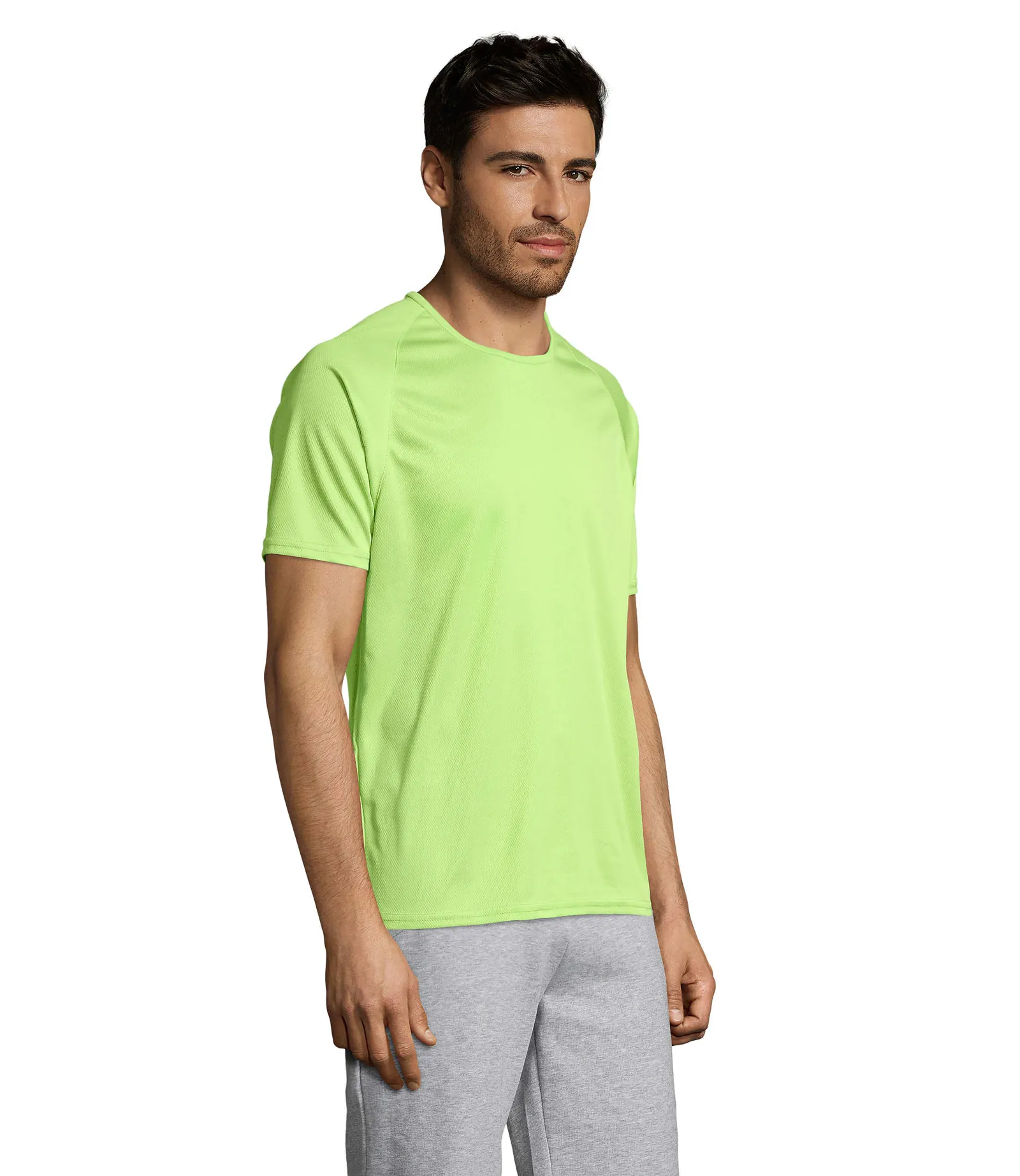 Sporty Verde mela indossata lato