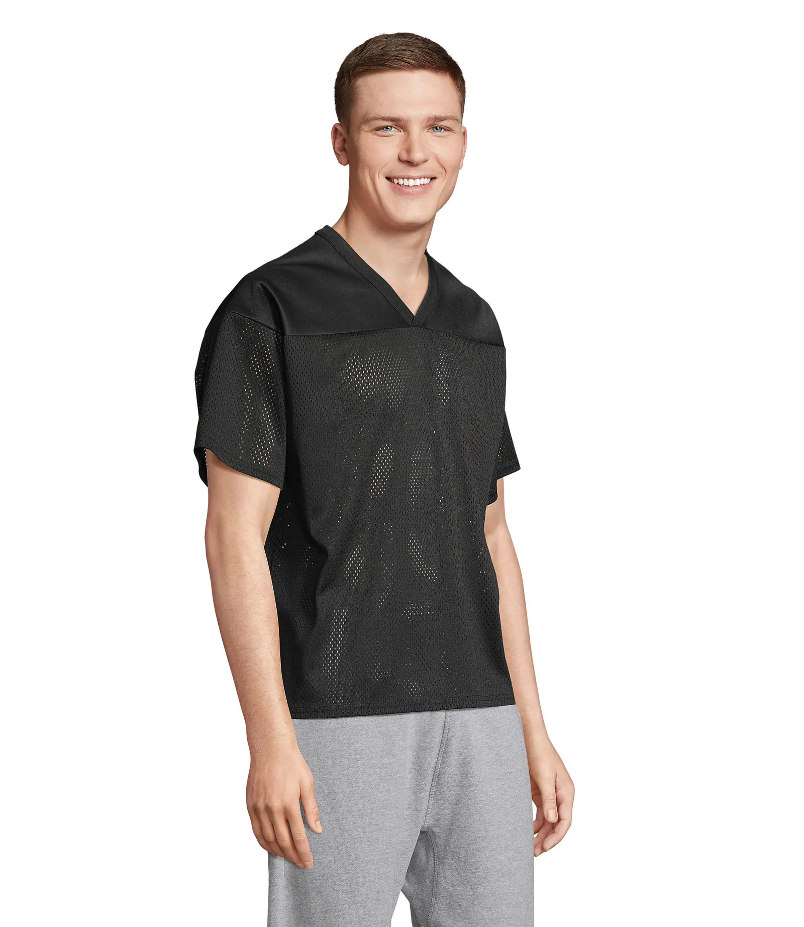 T-shirt tecnica SOL'S Nino, Black, su modello, lato