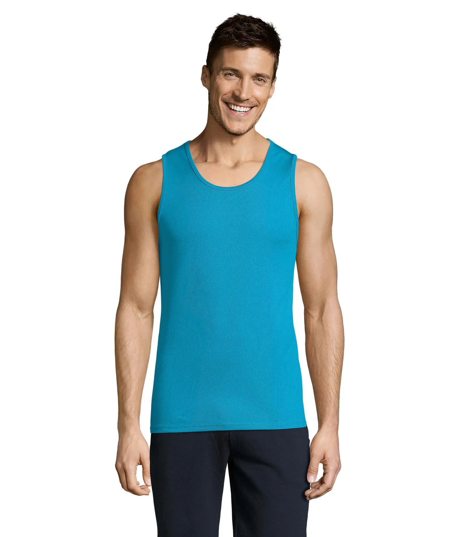 Sporty TT Men Acqua indossata fronte