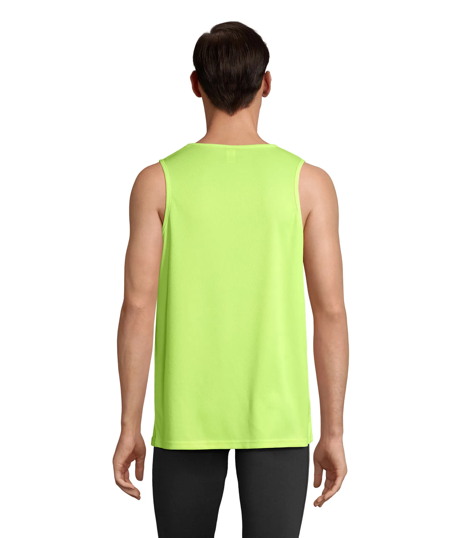 Sporty TT Men Giallo fluo indossata retro
