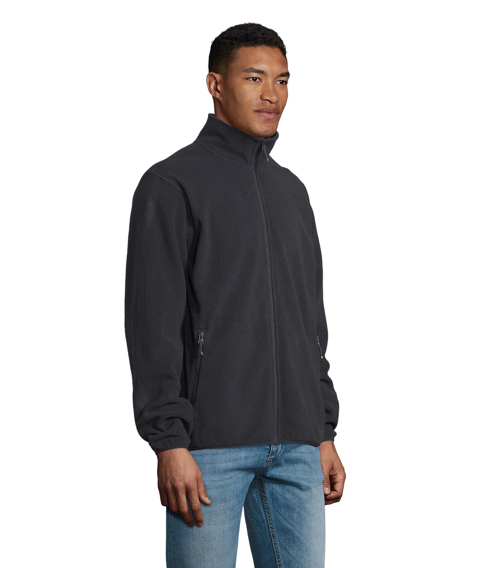 Pile SOL'S Factor Men, Navy, su modello, lato