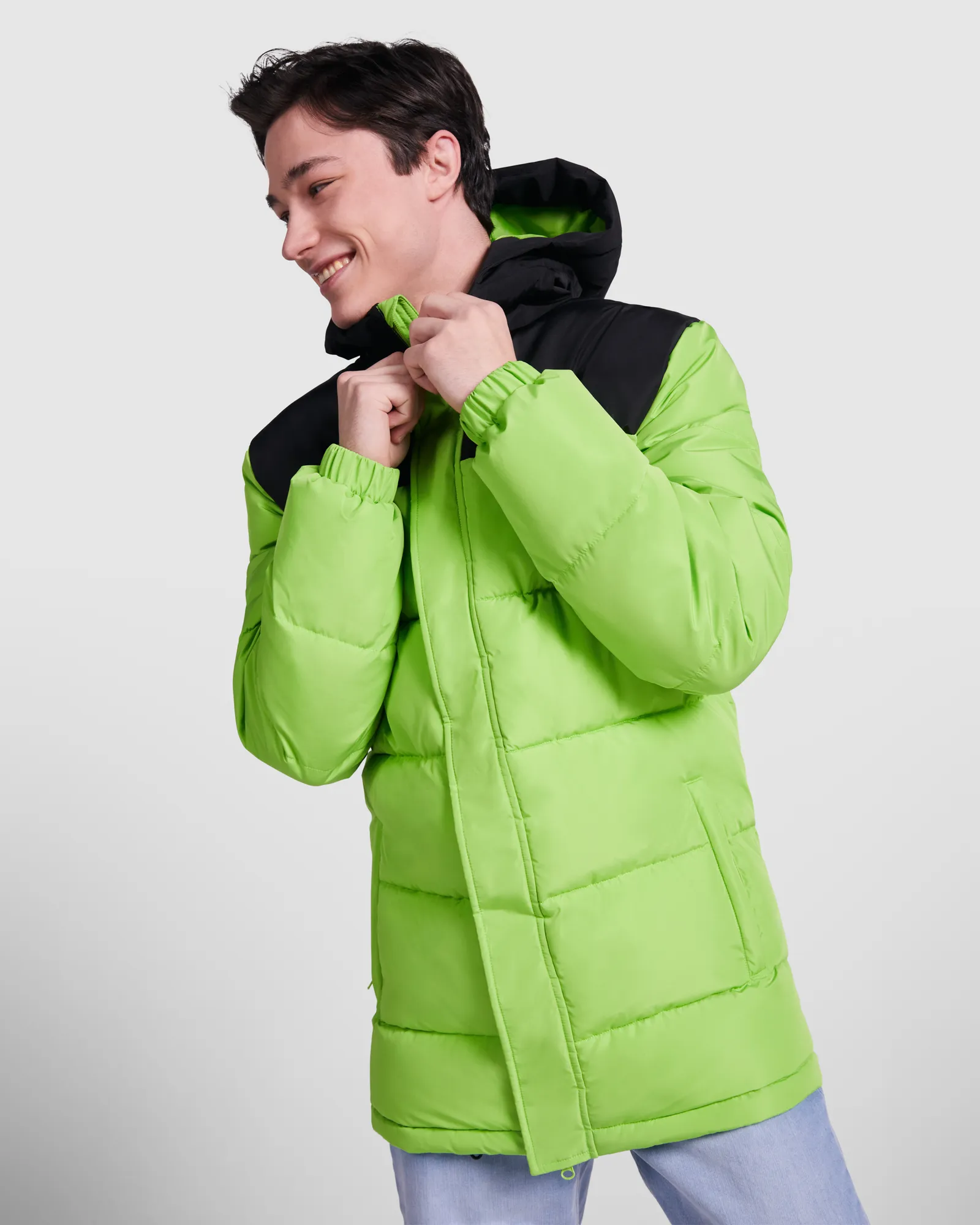 Parka Roly Tallin, Lime/Nero, dettaglio 2
