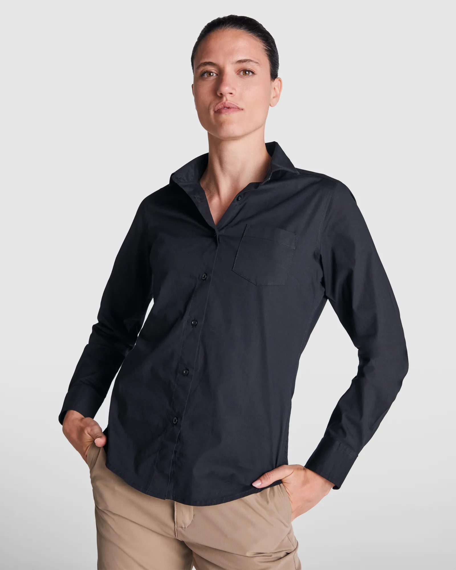 Camicia manica lunga Roly Moscu Woman, Nero