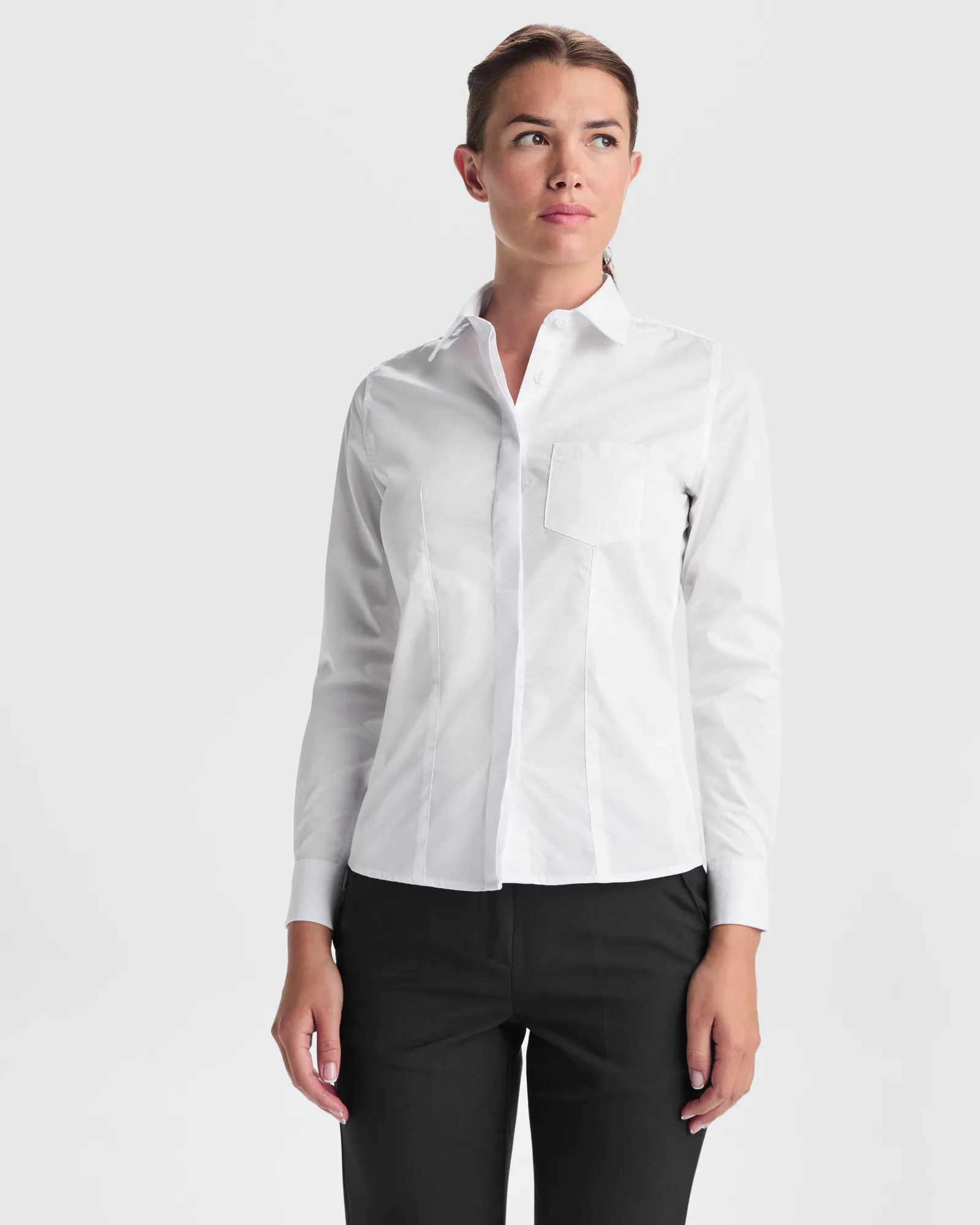 Camicia manica lunga Roly Sofia L/S, Bianco, dettaglio