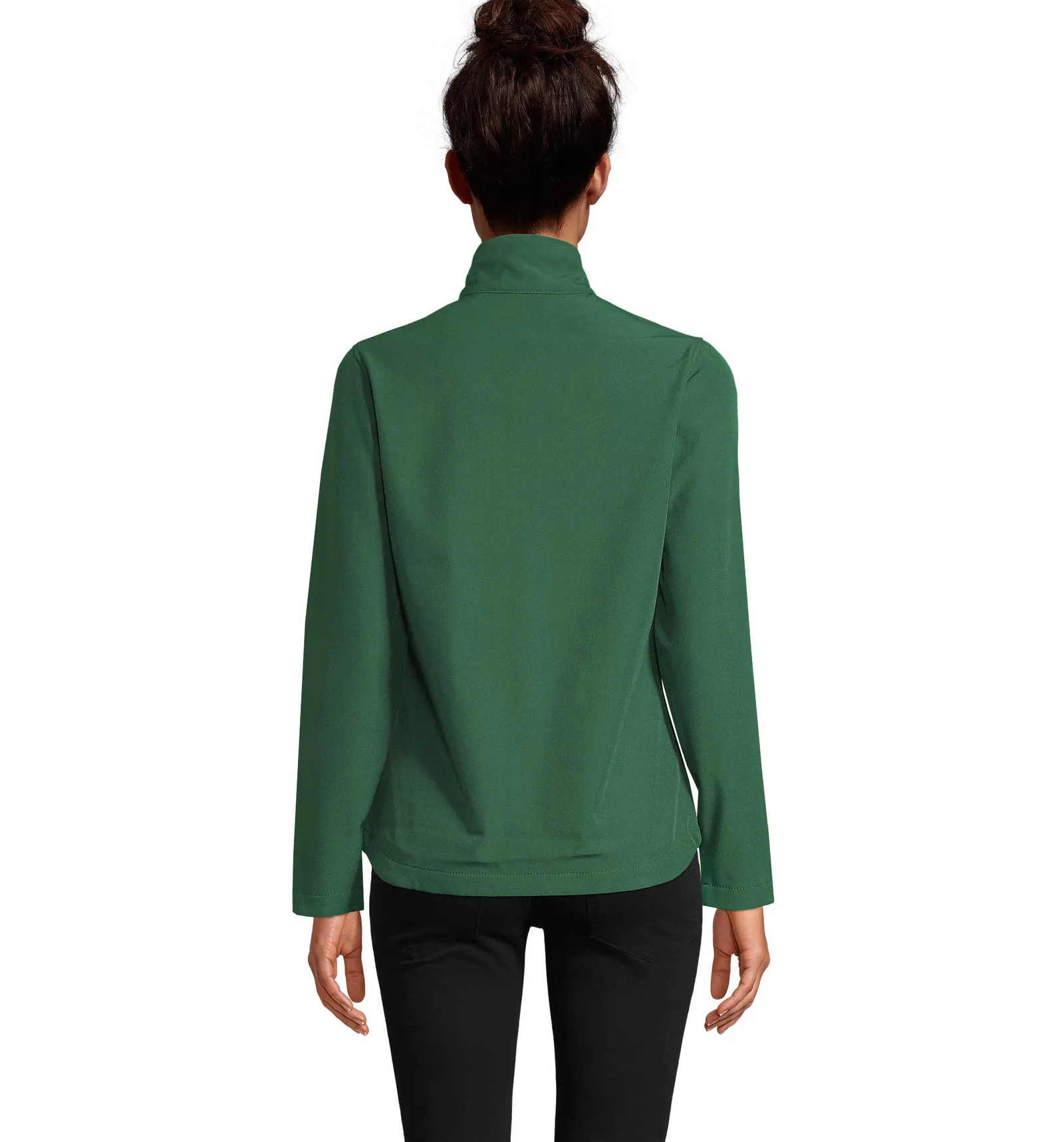 Softshell SOL'S Race Women, Bottle green, su modello, retro