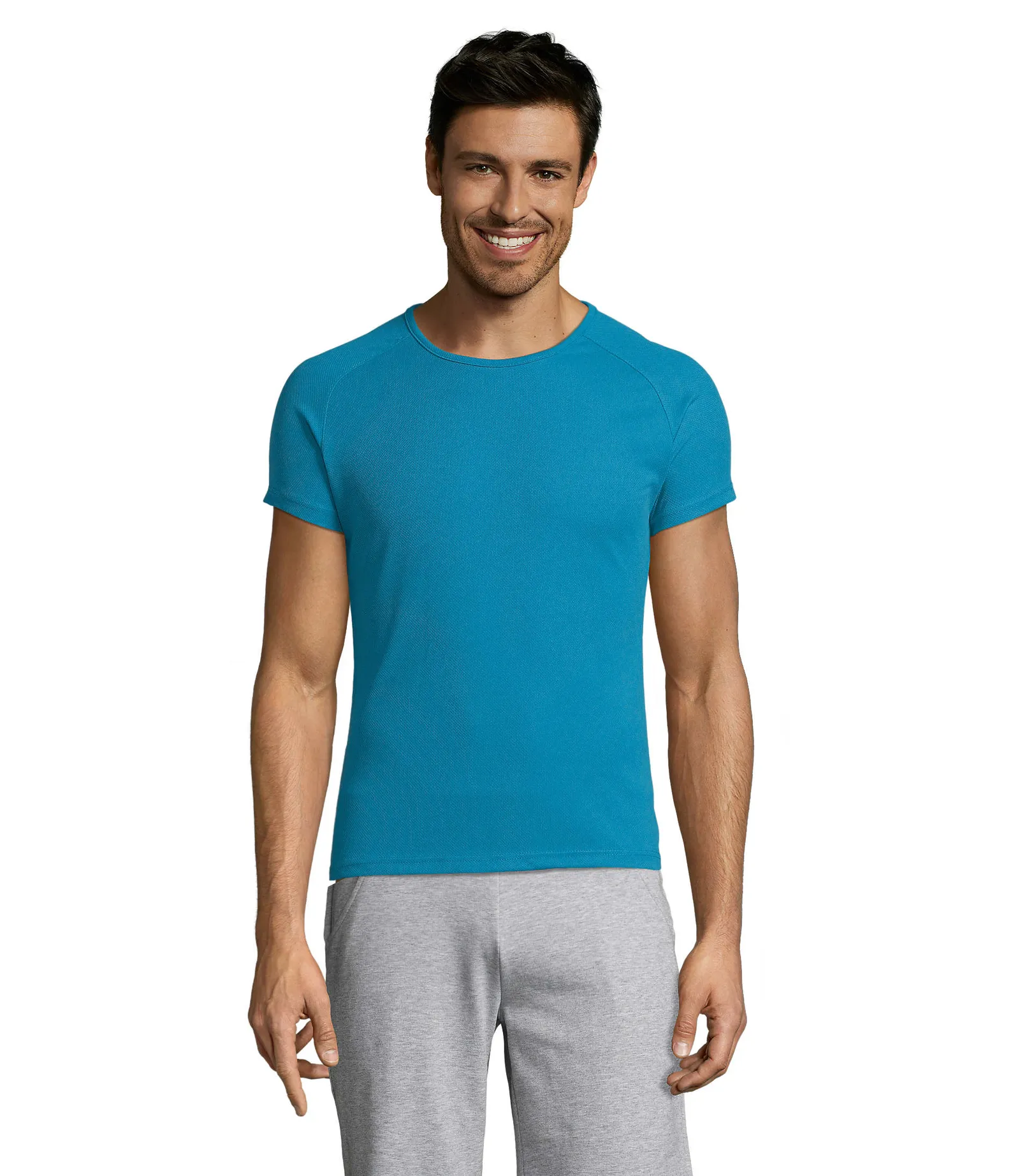 Sporty Acqua indossata fronte