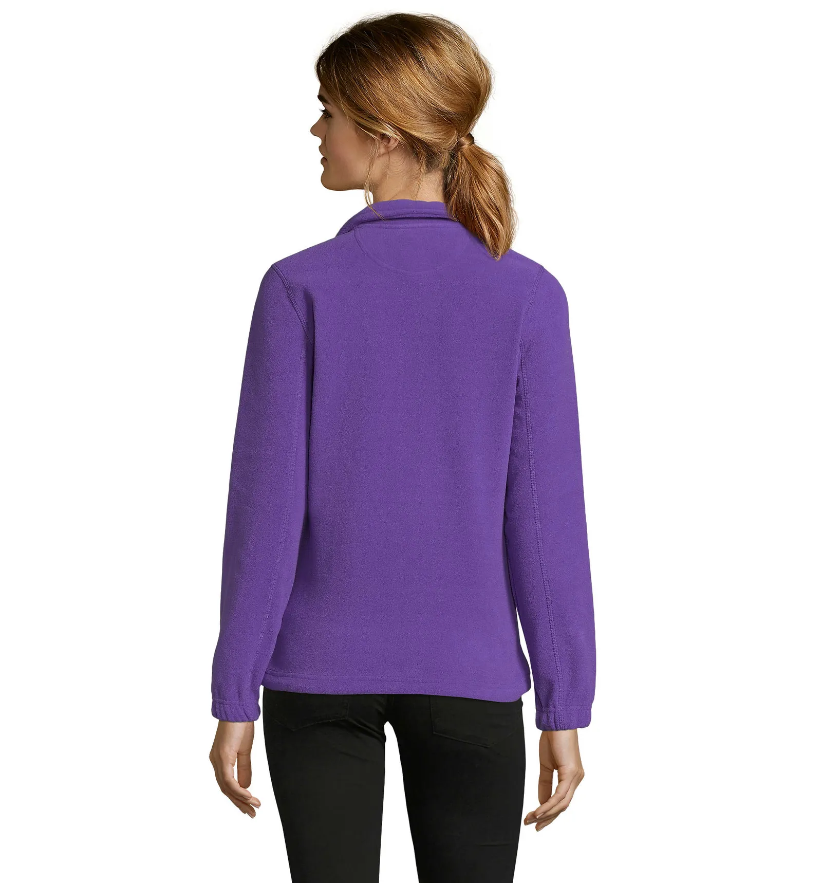 Pile SOL'S North Women, Dark purple, su modello, retro