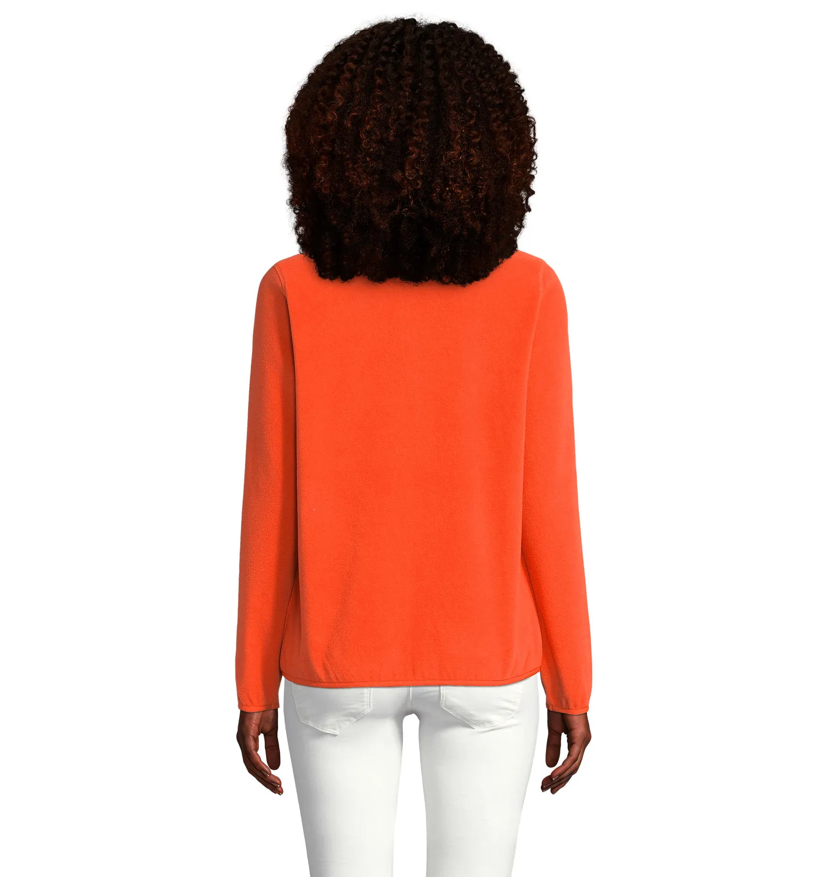 Pile SOL'S Factor Women, Orange, su modello, retro