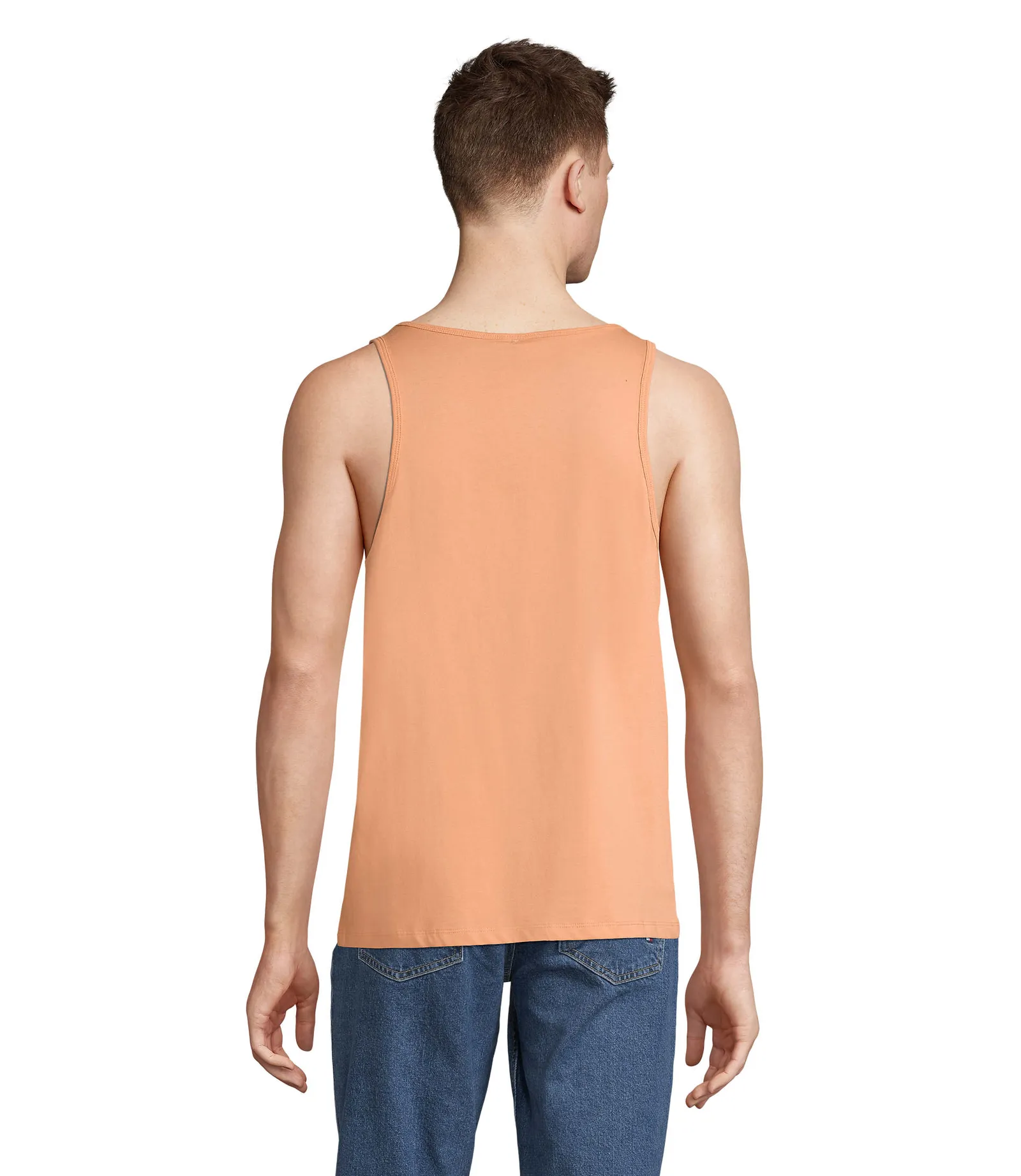 Canotta SOL'S Crusader TT, Peach, su modello, lato