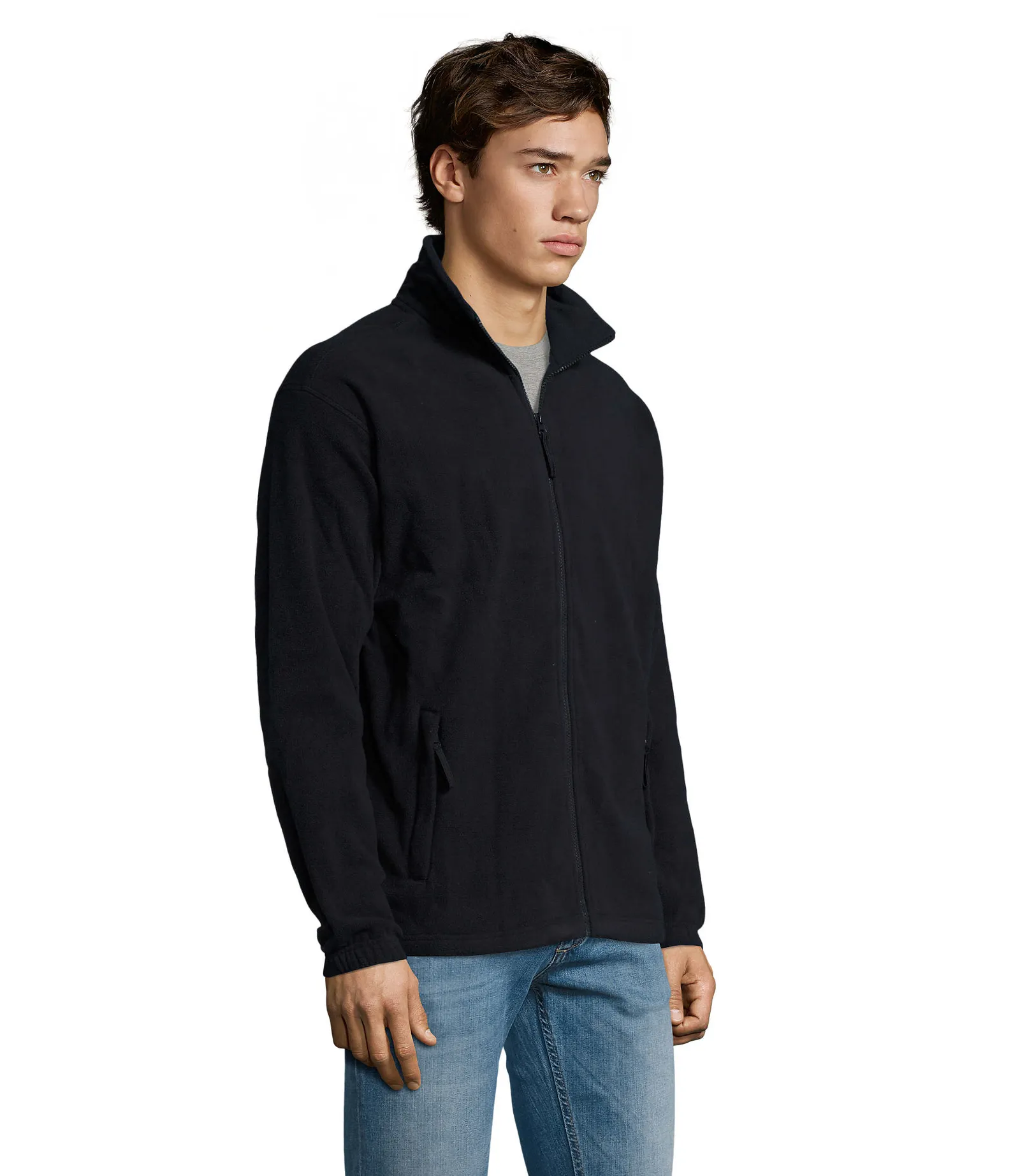 Pile SOL'S North, Navy, su modello, lato
