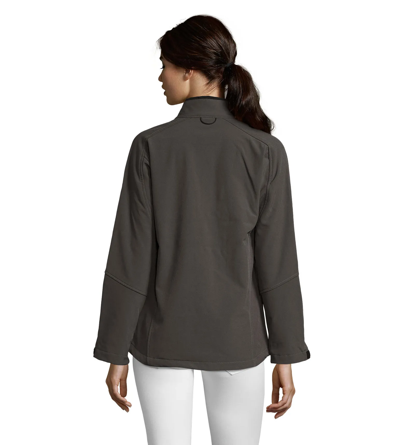 Softshell SOL'S Roxy, Charcoal grey, su modello, retro