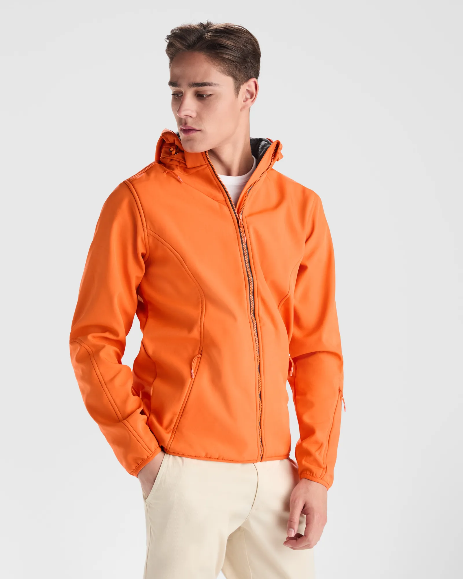 Softshell Roly Siberia, Arancione Vermiglio/Ebano