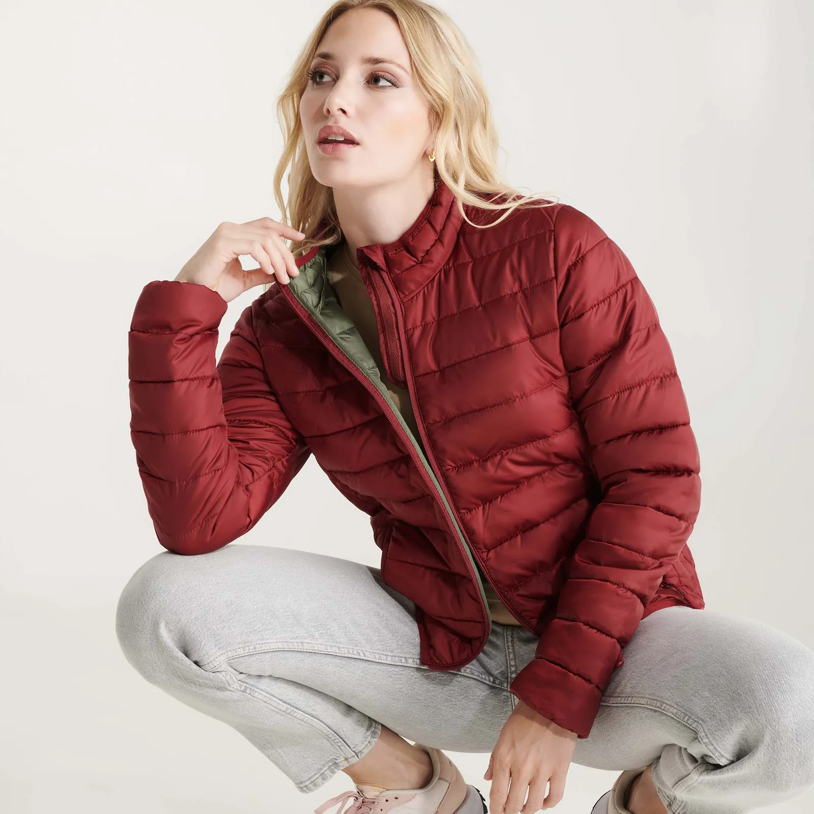 Giubbotto Roly Finland Woman, Granata
