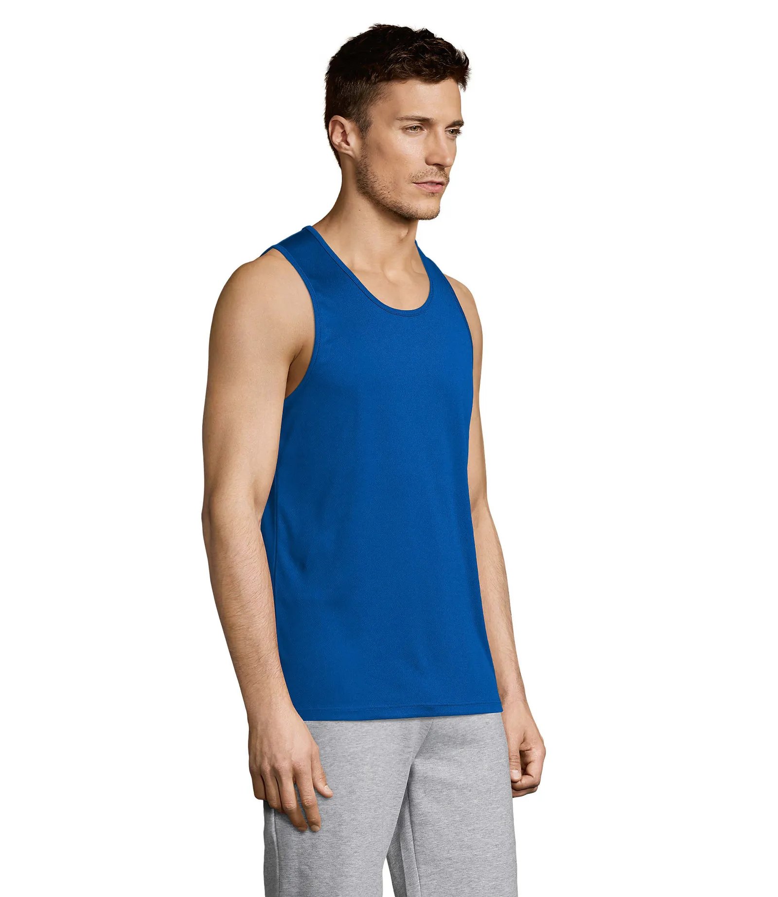 Sporty TT Men Blu royal indossata lato