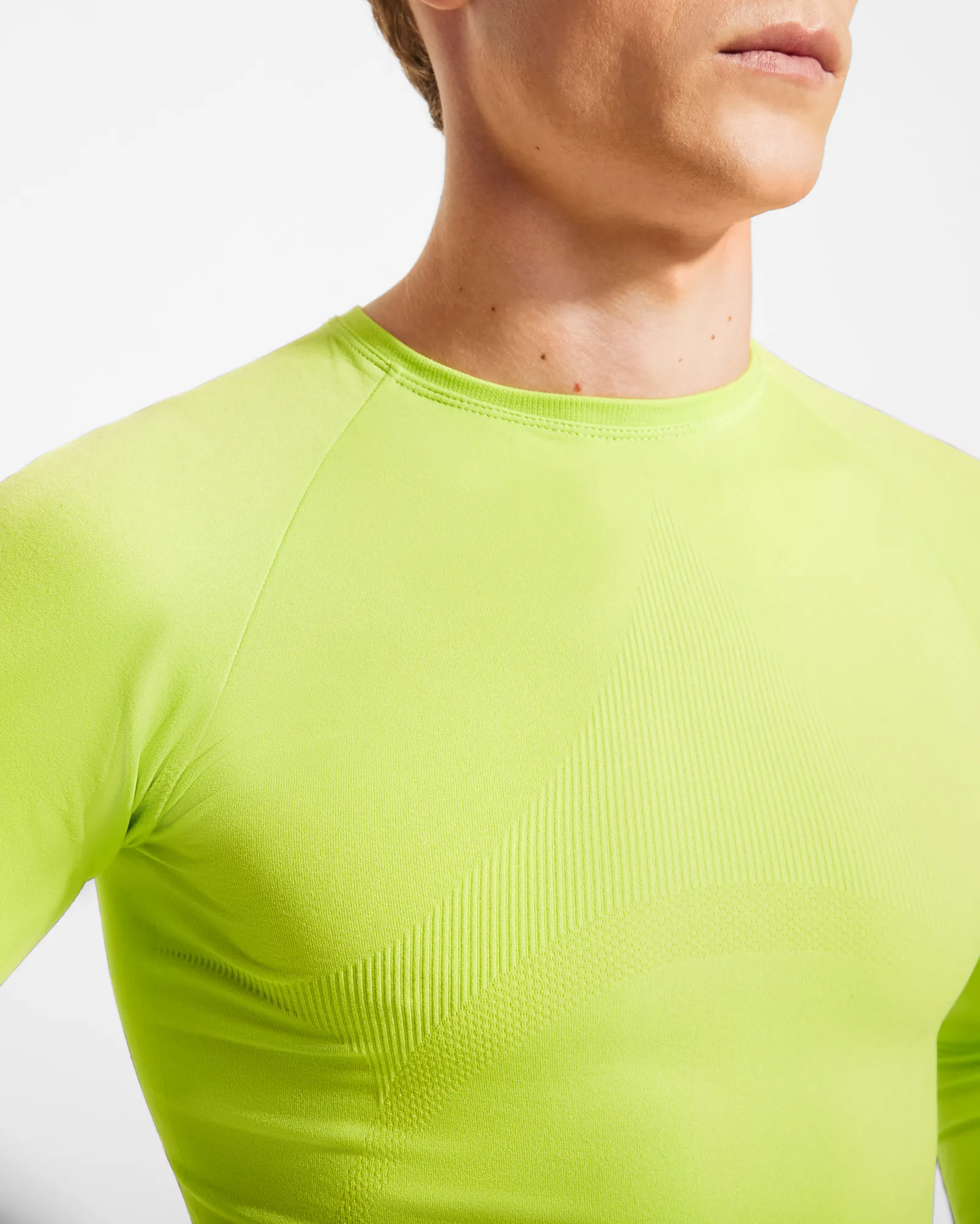 T-shirt tecnica Roly Prime, Lime Punch, dettaglio 2