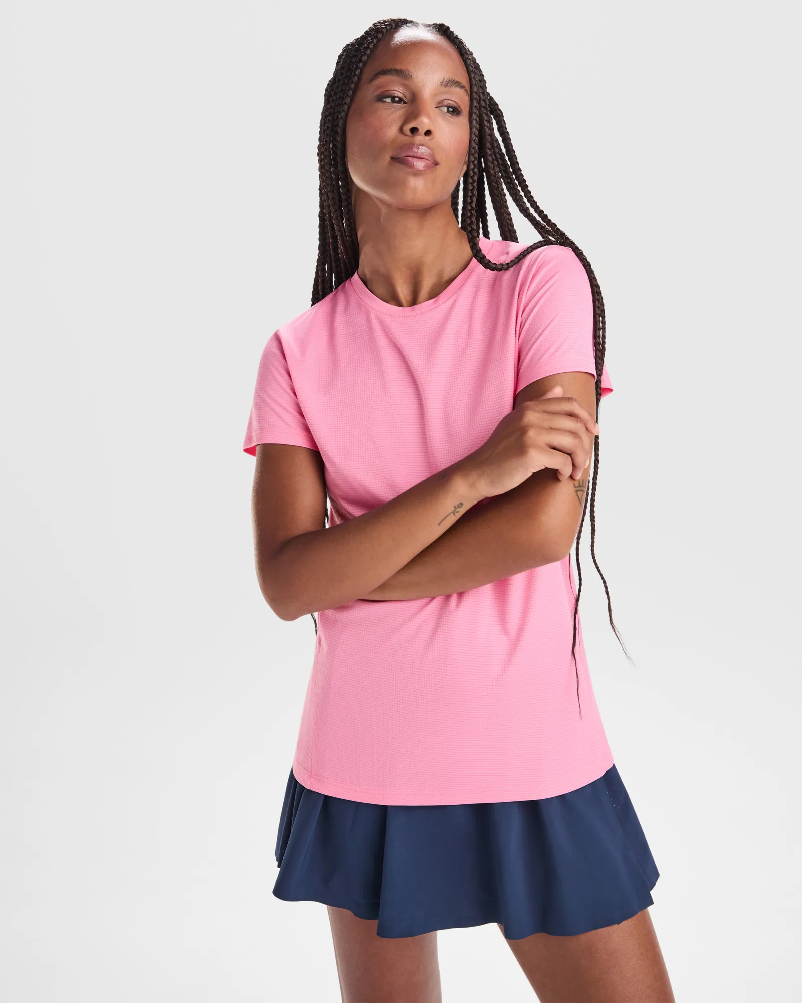T-shirt tecnica Roly Estoril Woman, Rosa Seda