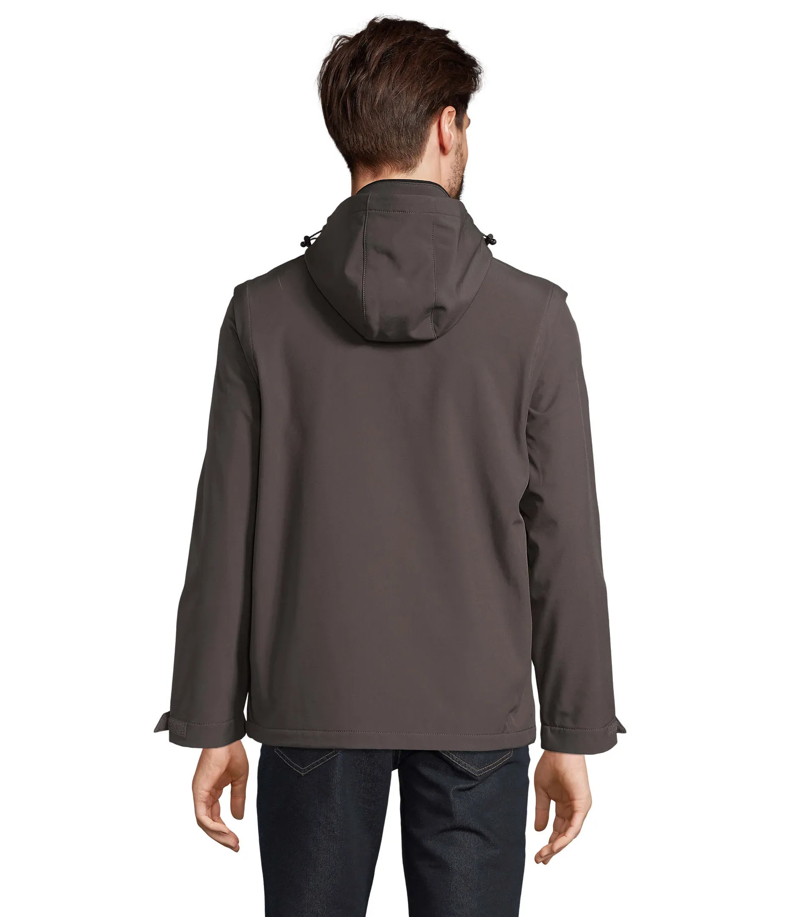 Softshell SOL'S Falcon 3in1, Charcoal grey, su modello, lato