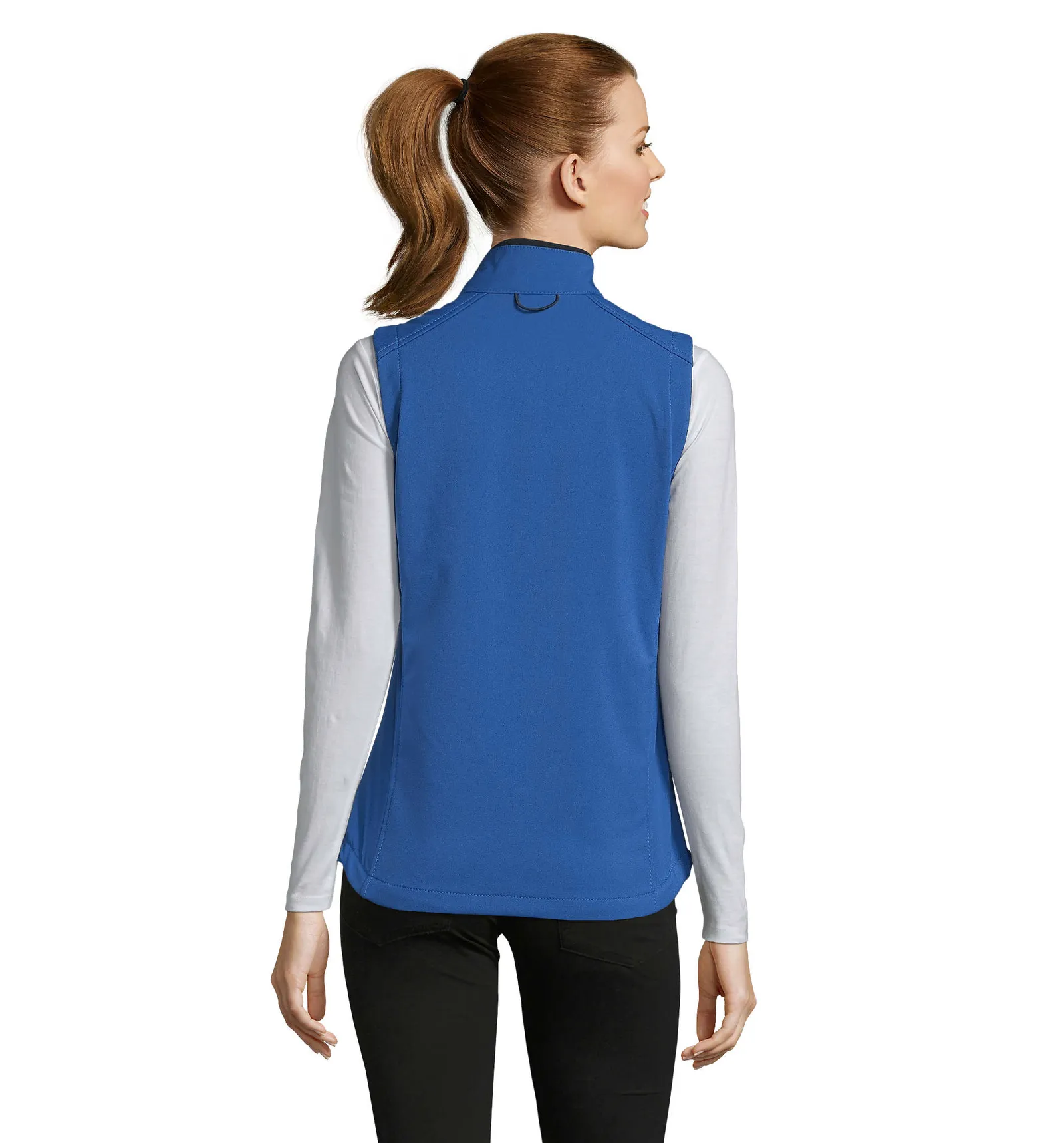 Gilet SOL'S Rallye Women, Royal blue, su modello, retro