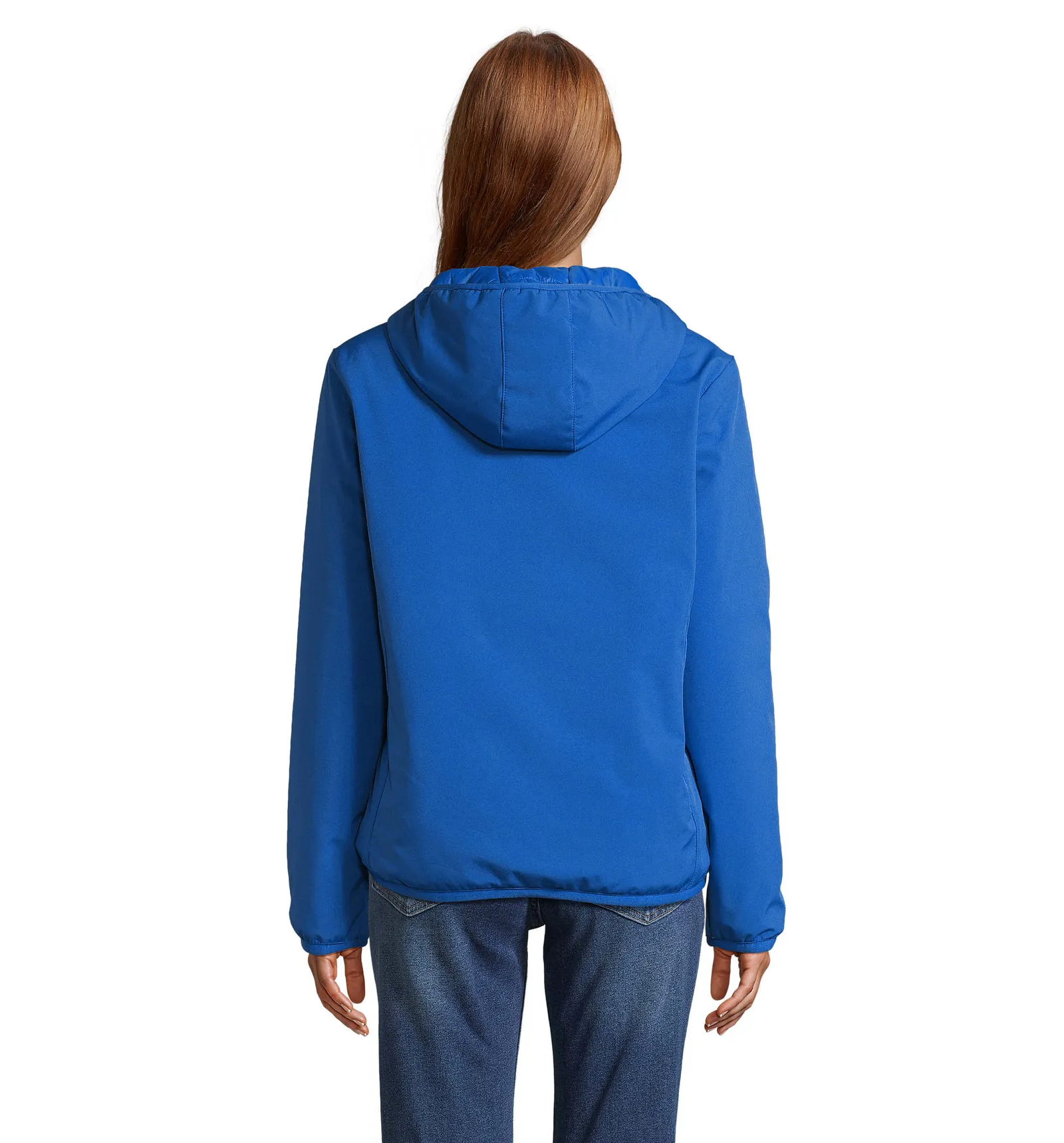 Softshell SOL'S Falcon Padded Women, Royal blue, su modello, retro