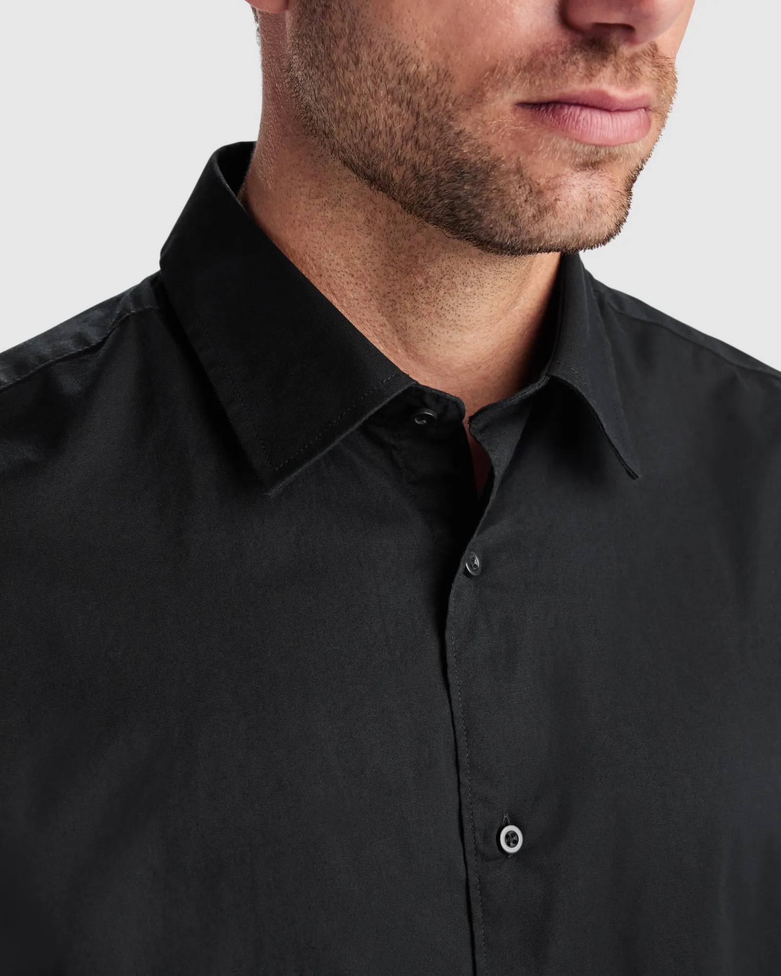 Camicia manica lunga Roly Moscu, Nero, dettaglio 2