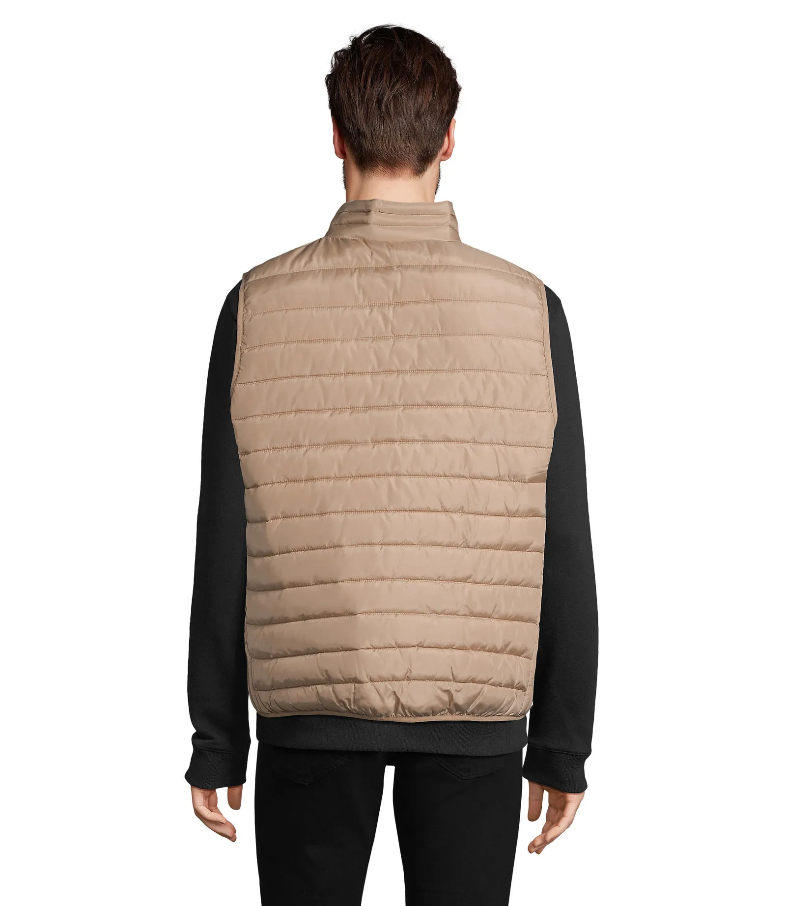 Gilet SOL'S Stream BW Men, Rope, su modello, retro