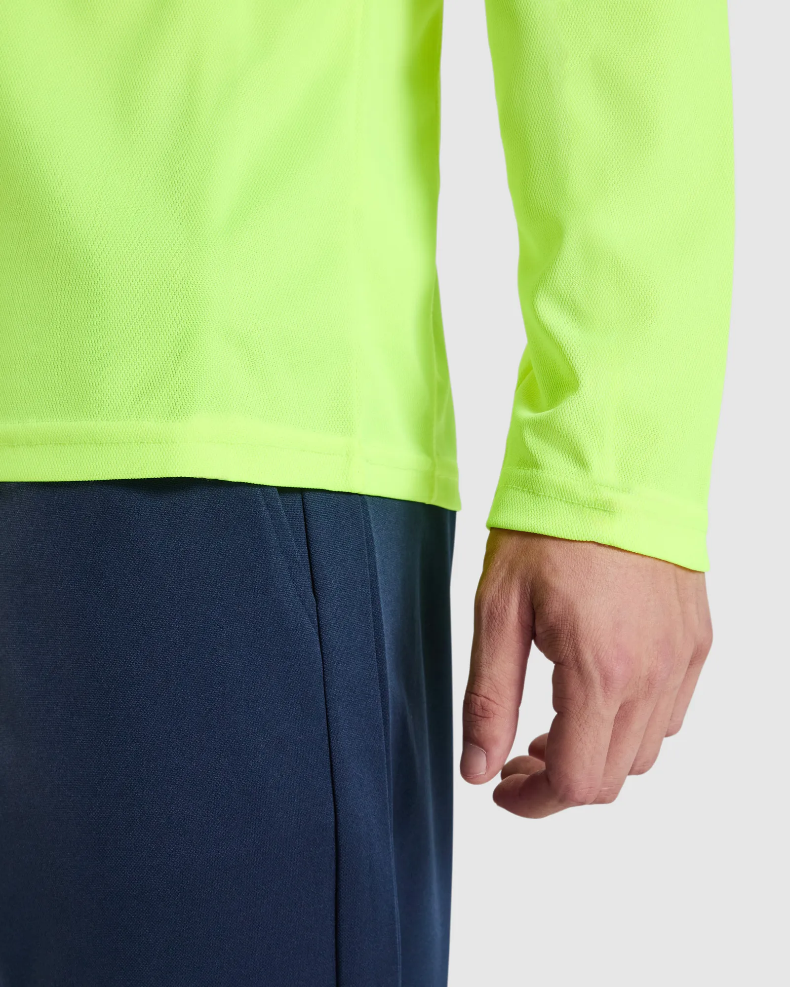 T-shirt tecnica Roly Montecarlo L/S, Giallo Fluo, dettaglio 3