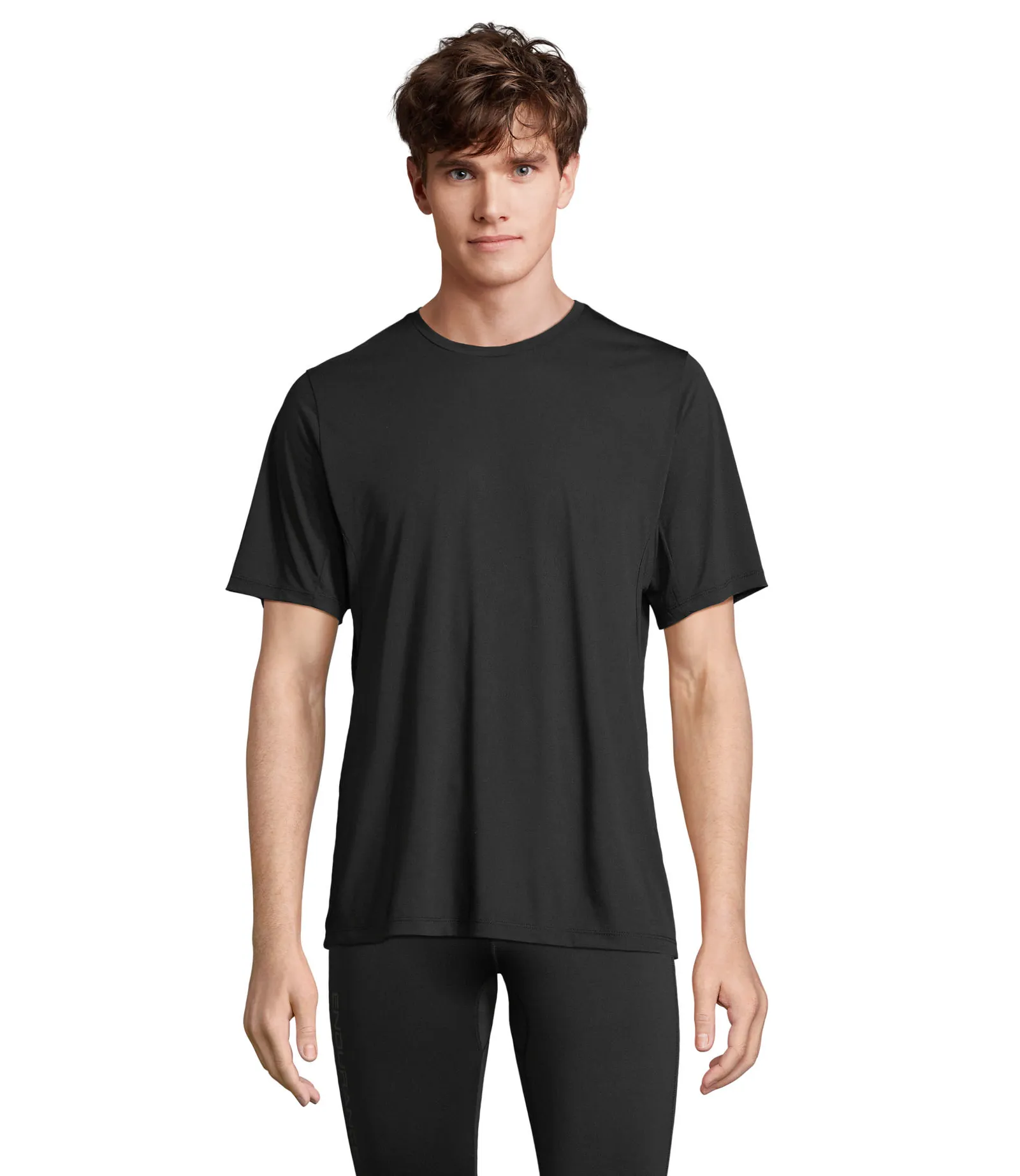 T-shirt tecnica SOL'S Storm, Black, su modello, fronte