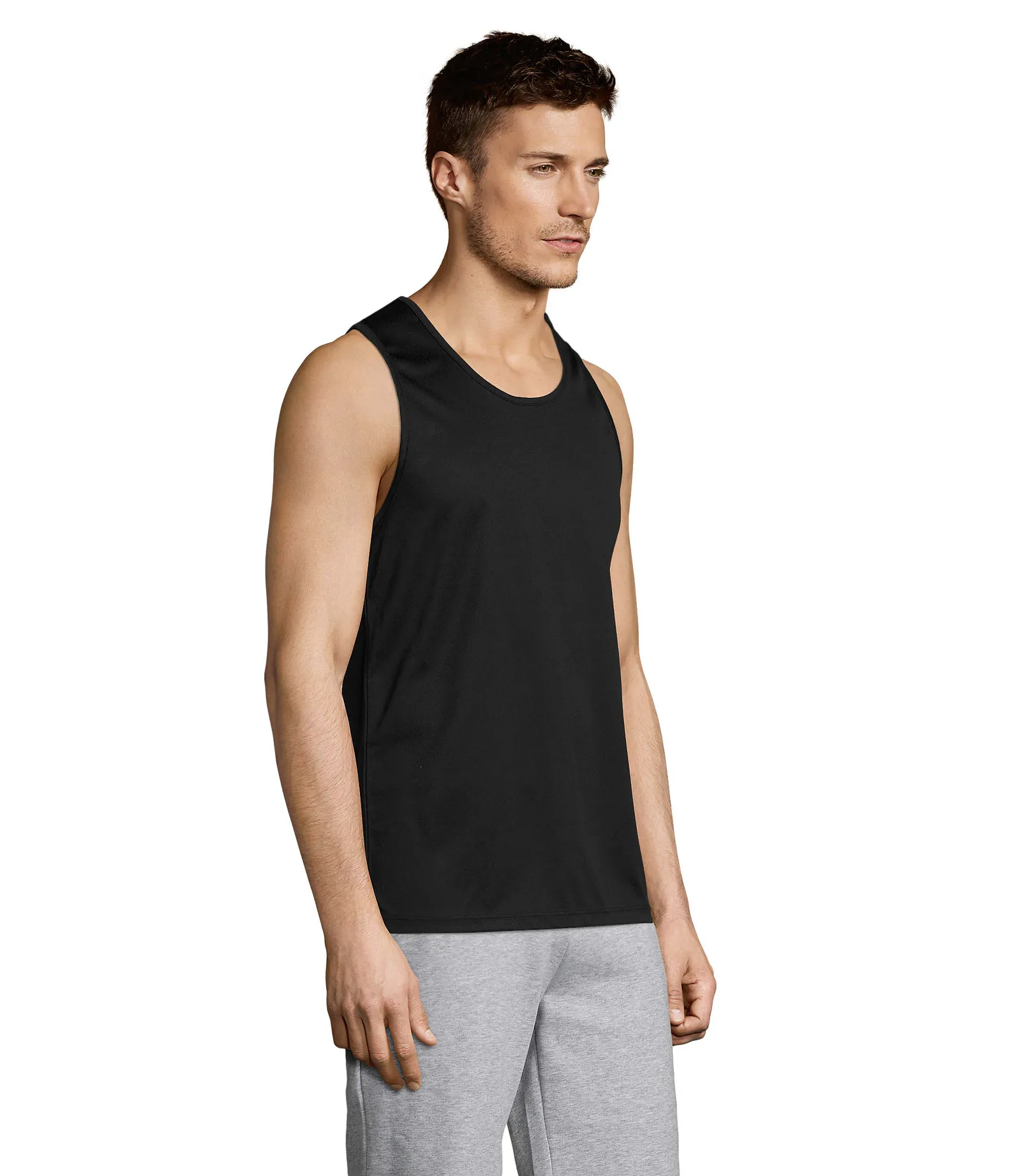 Sporty TT Men Nero indossata lato