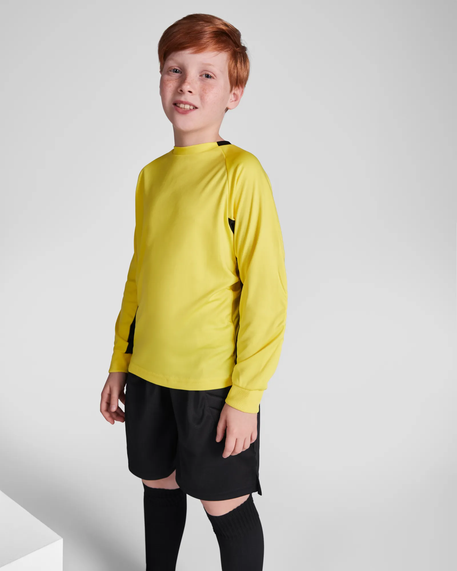 T-shirt tecnica Roly Porto, Giallo/Nero, dettaglio