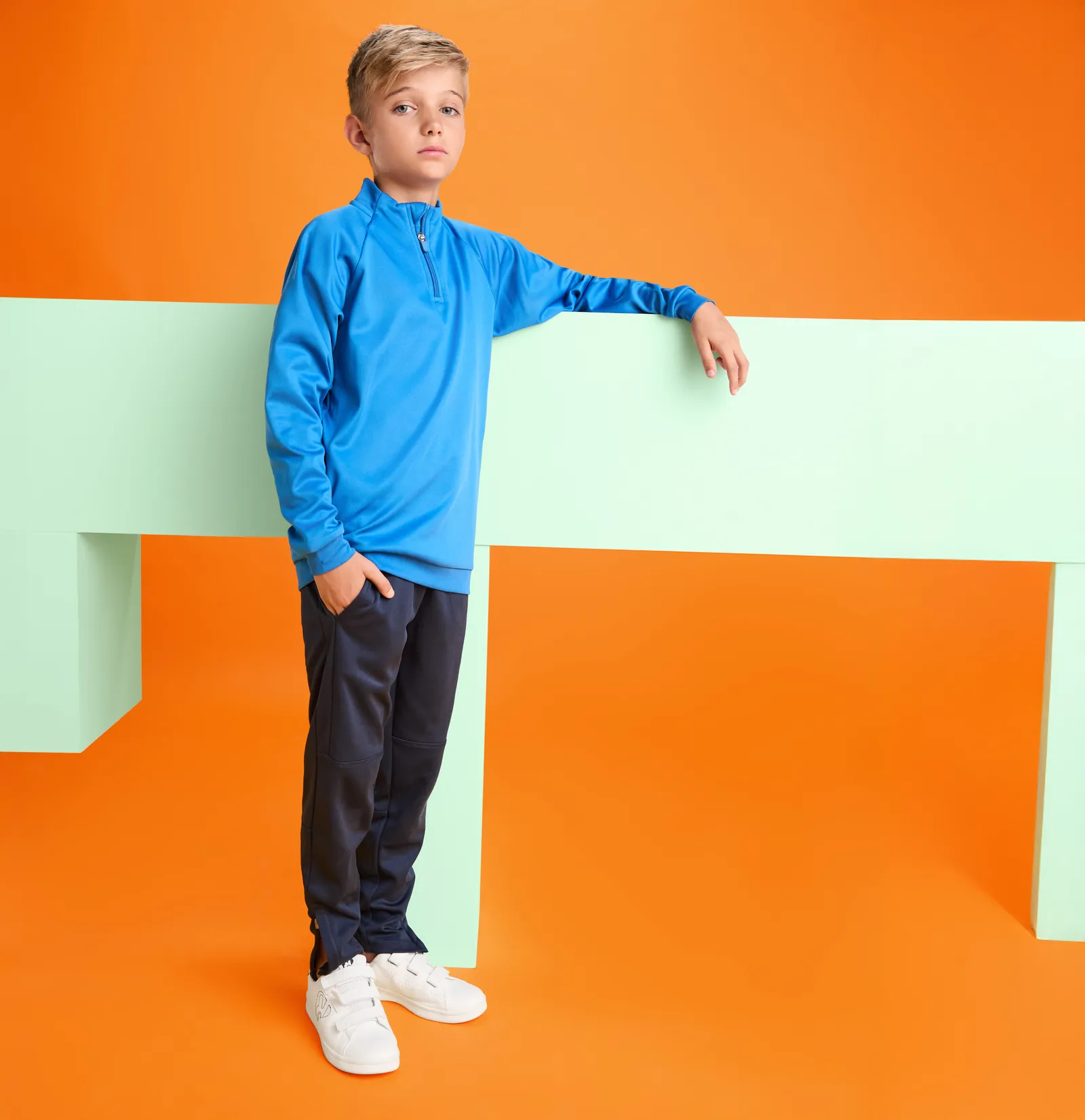 Felpa con mezza zip Roly Epiro, Royal