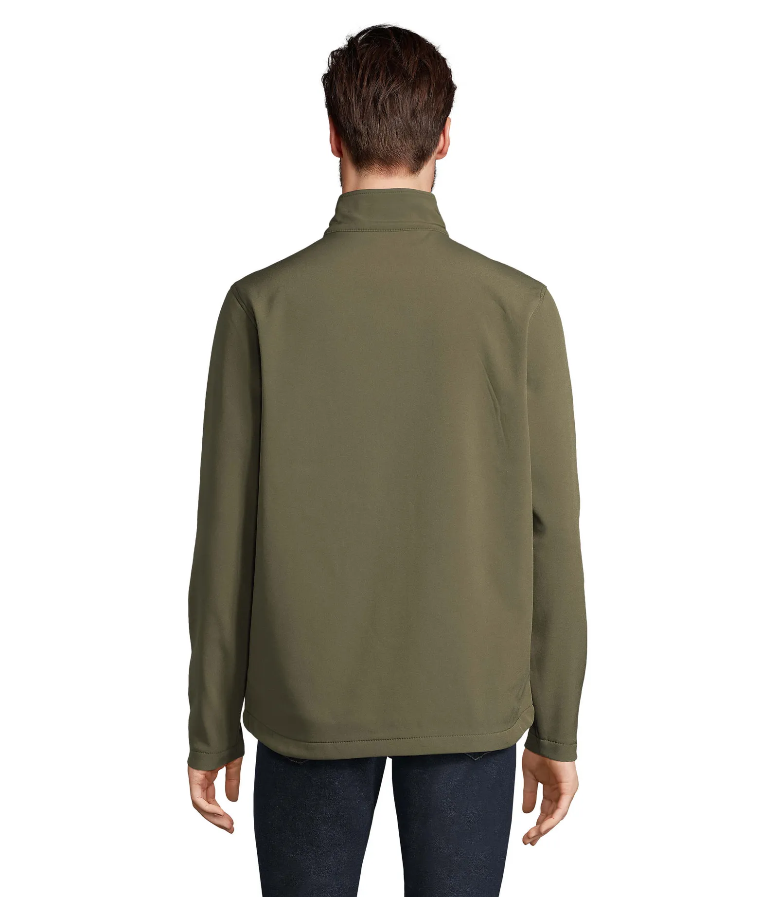 Softshell SOL'S Race Men, Army, su modello, retro