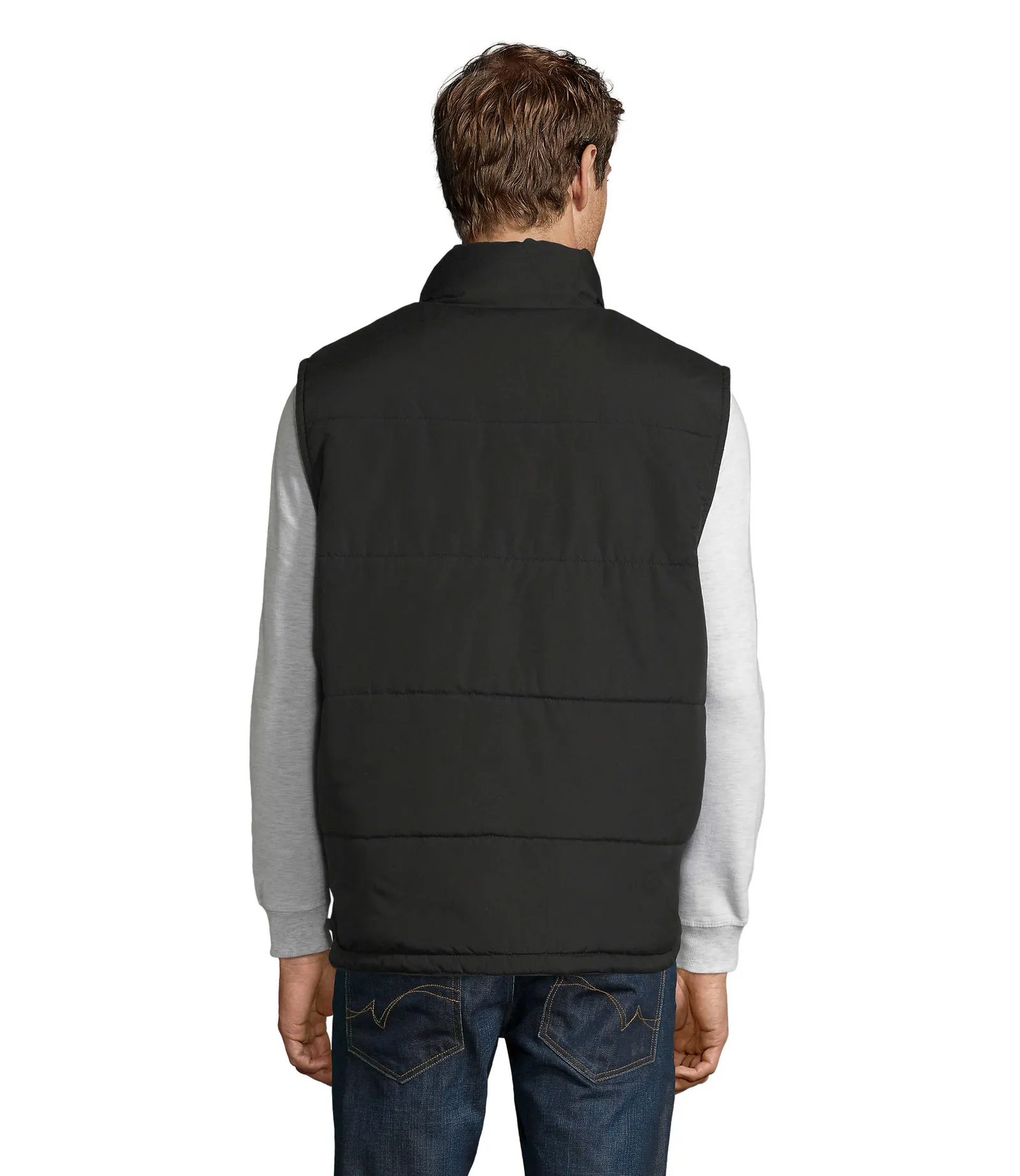 Gilet SOL'S Viper, Black, su modello, retro