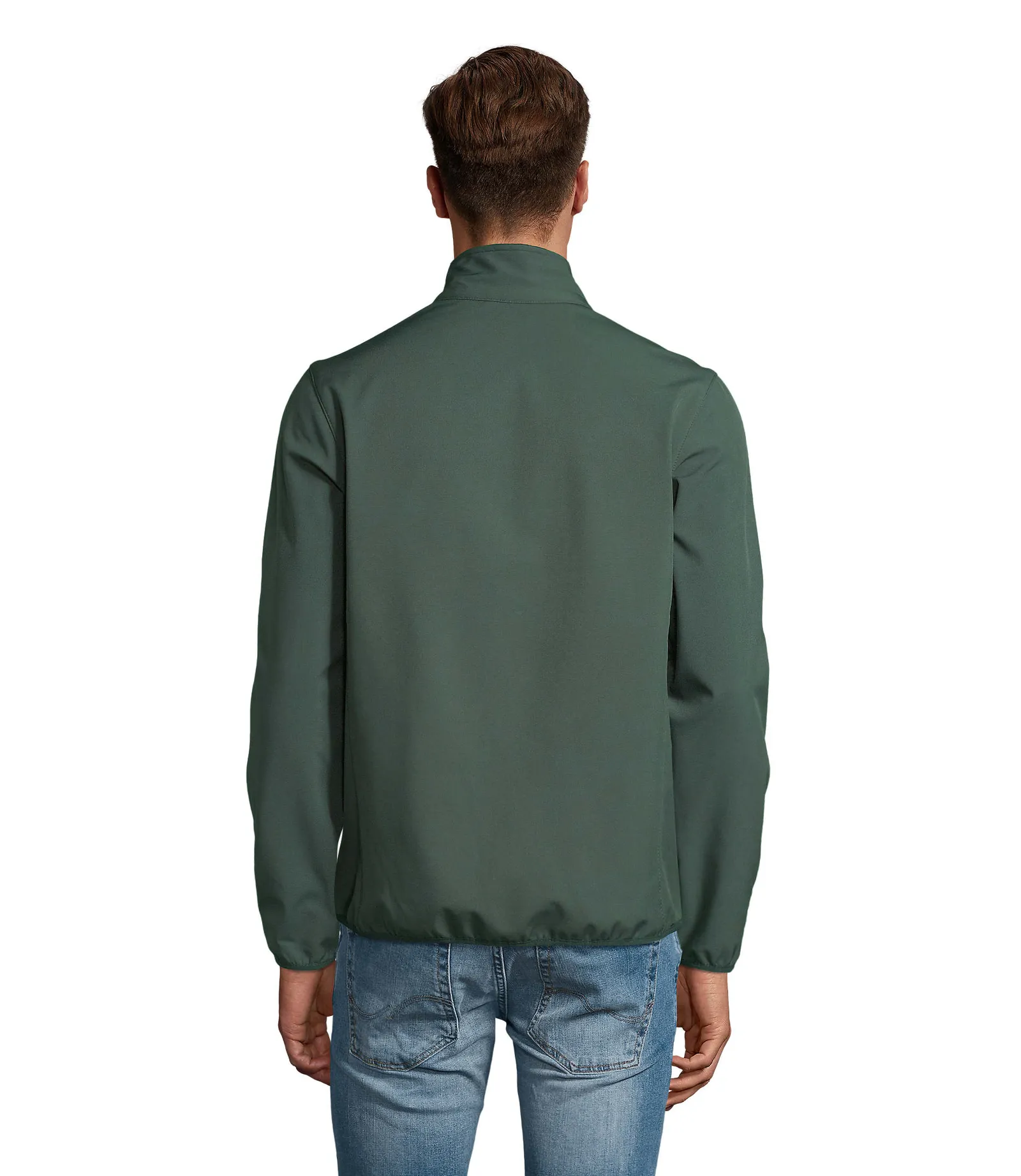 Softshell SOL'S Radian Men, Forest green, su modello, retro