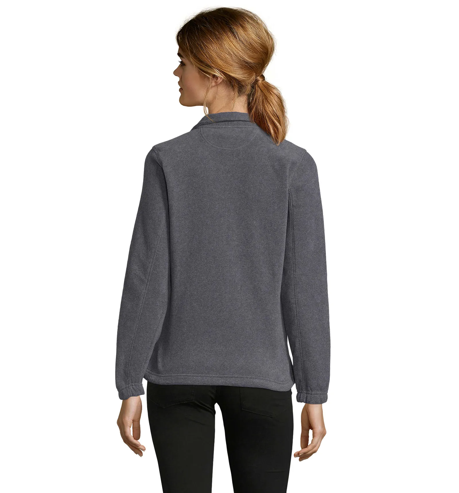 Pile SOL'S North Women, Grey melange, su modello, retro