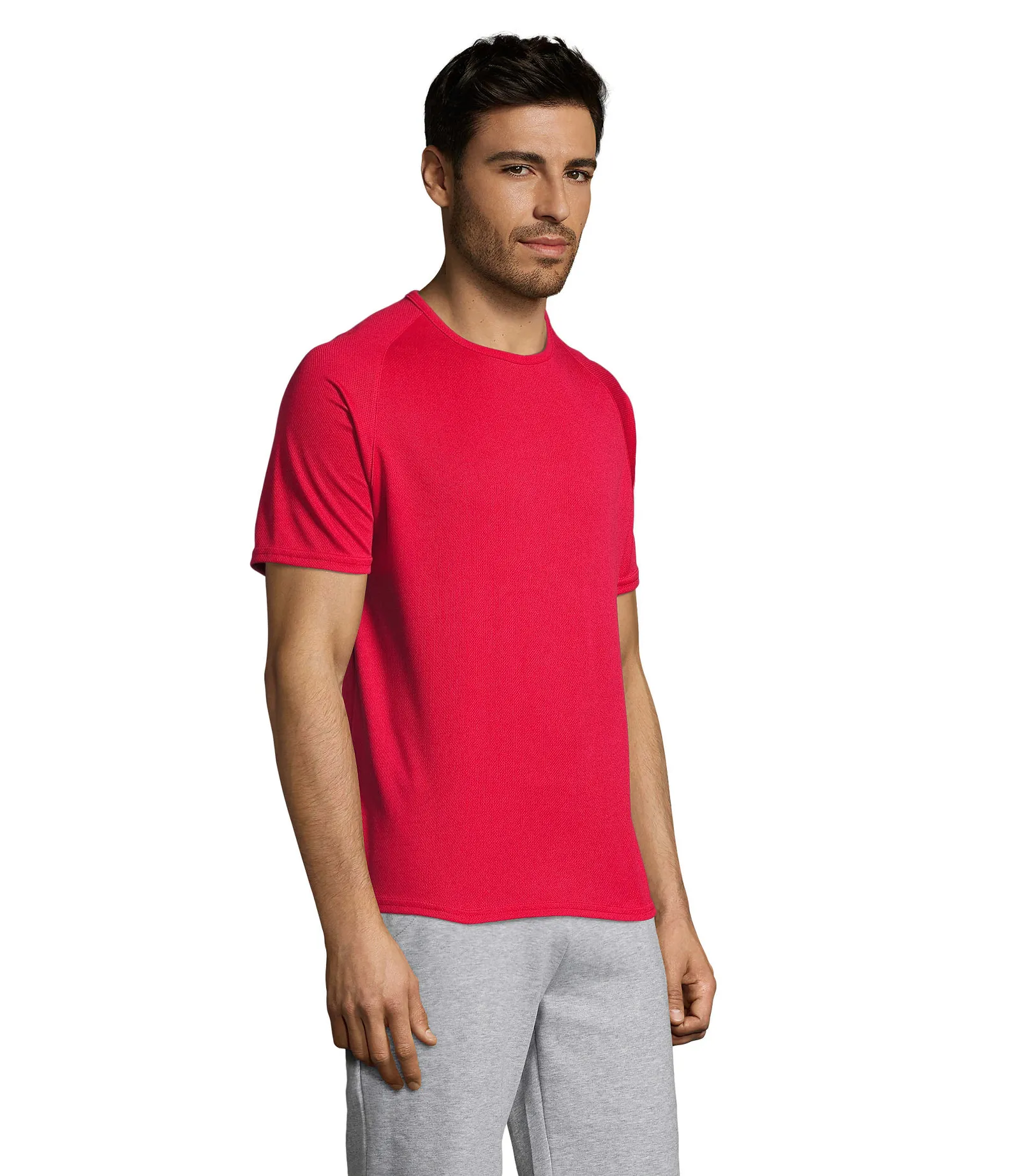 Sporty Rosso indossata lato