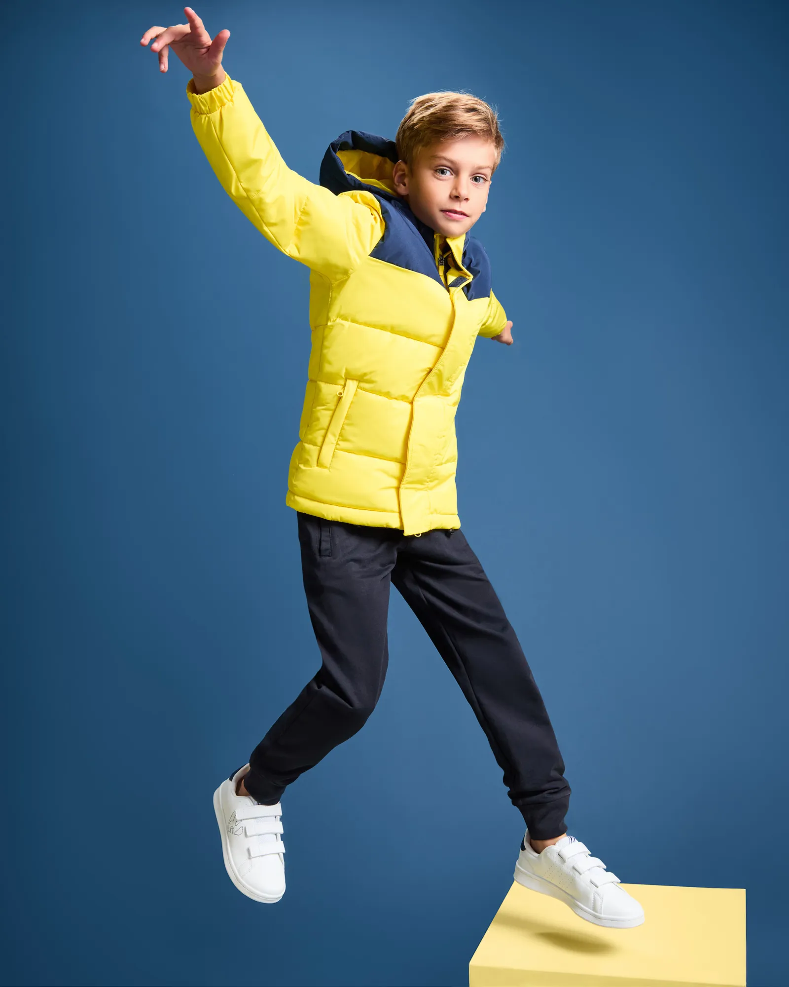 Parka Roly Tallin, Giallo/Blu Marino, foto 2