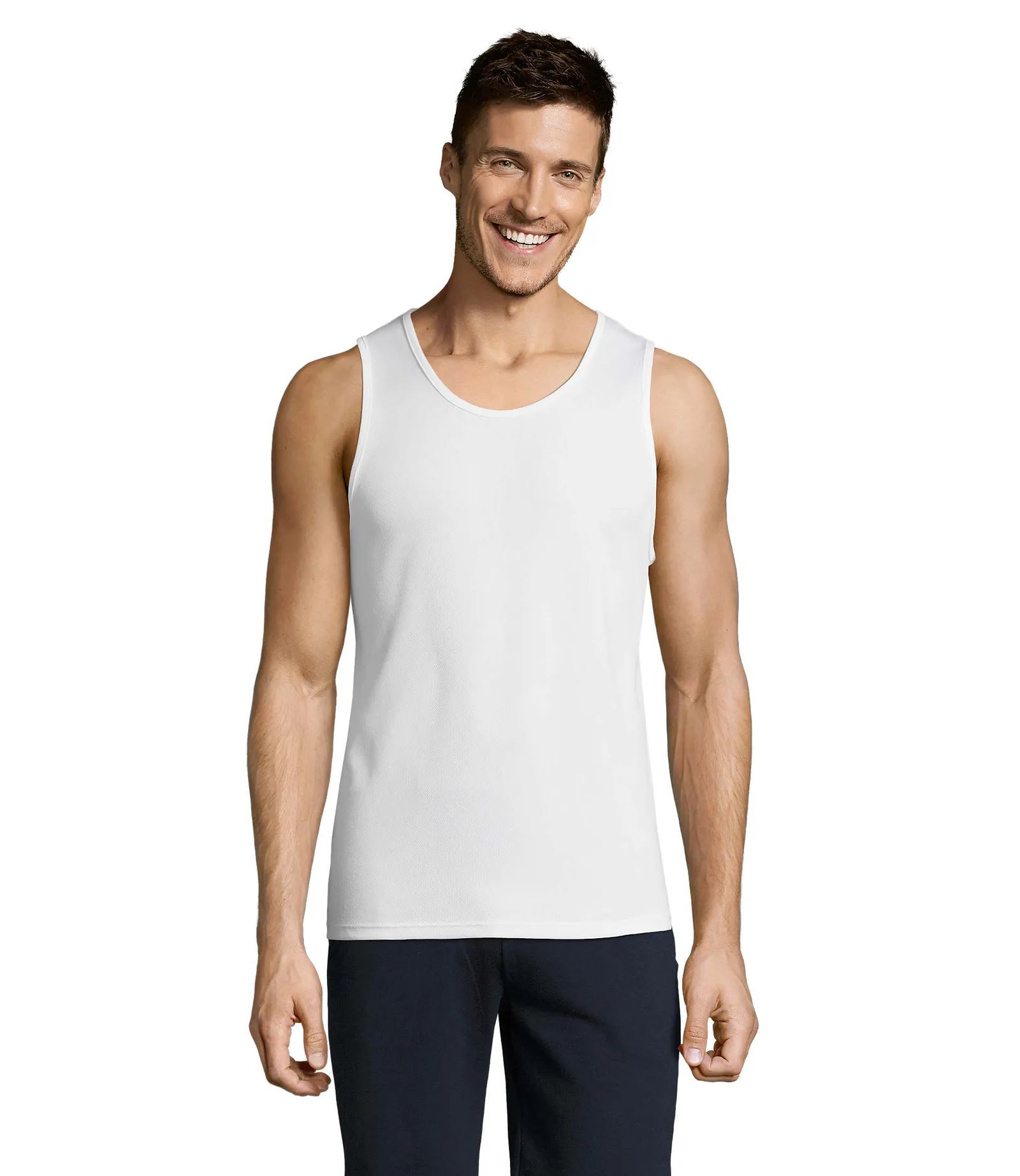 Sporty TT Men Bianco indossata fronte