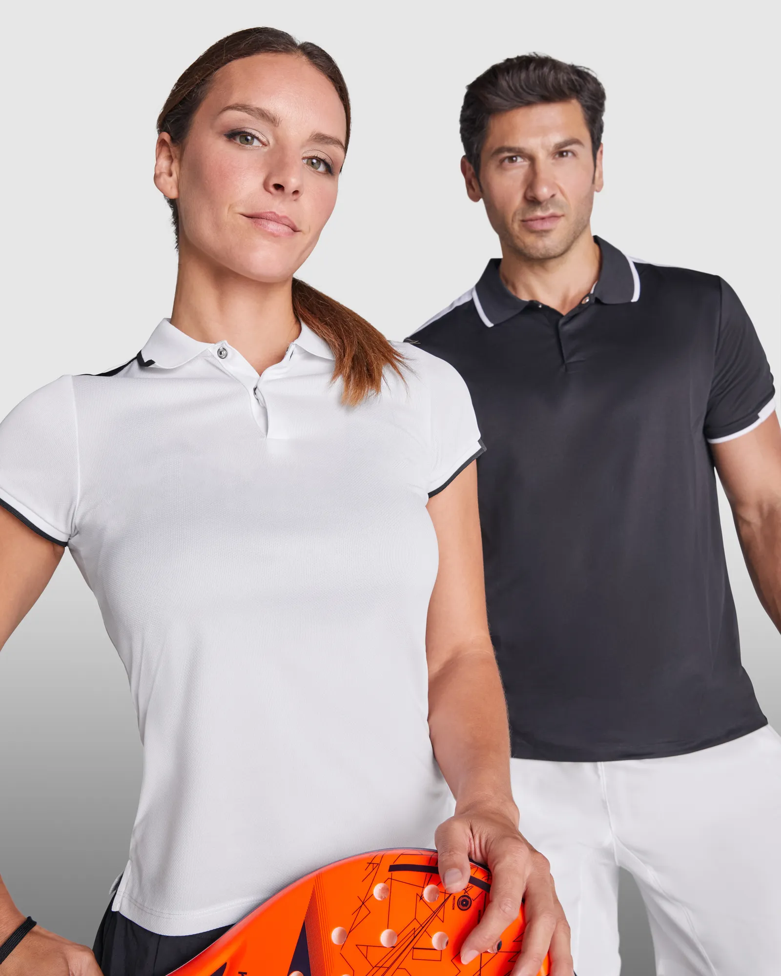 Polo tecnica Roly Tamil, Nero/Bianco, dettaglio 6