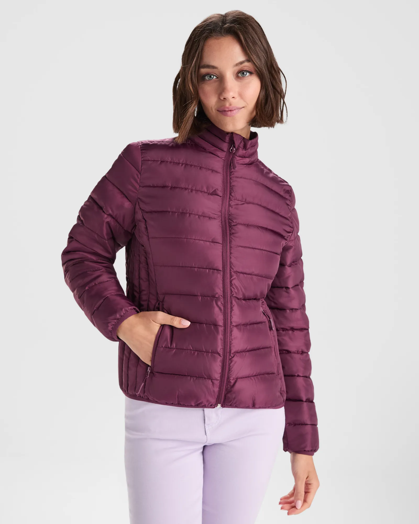 Giubbotto Roly Finland Woman, Rojo Ciruela